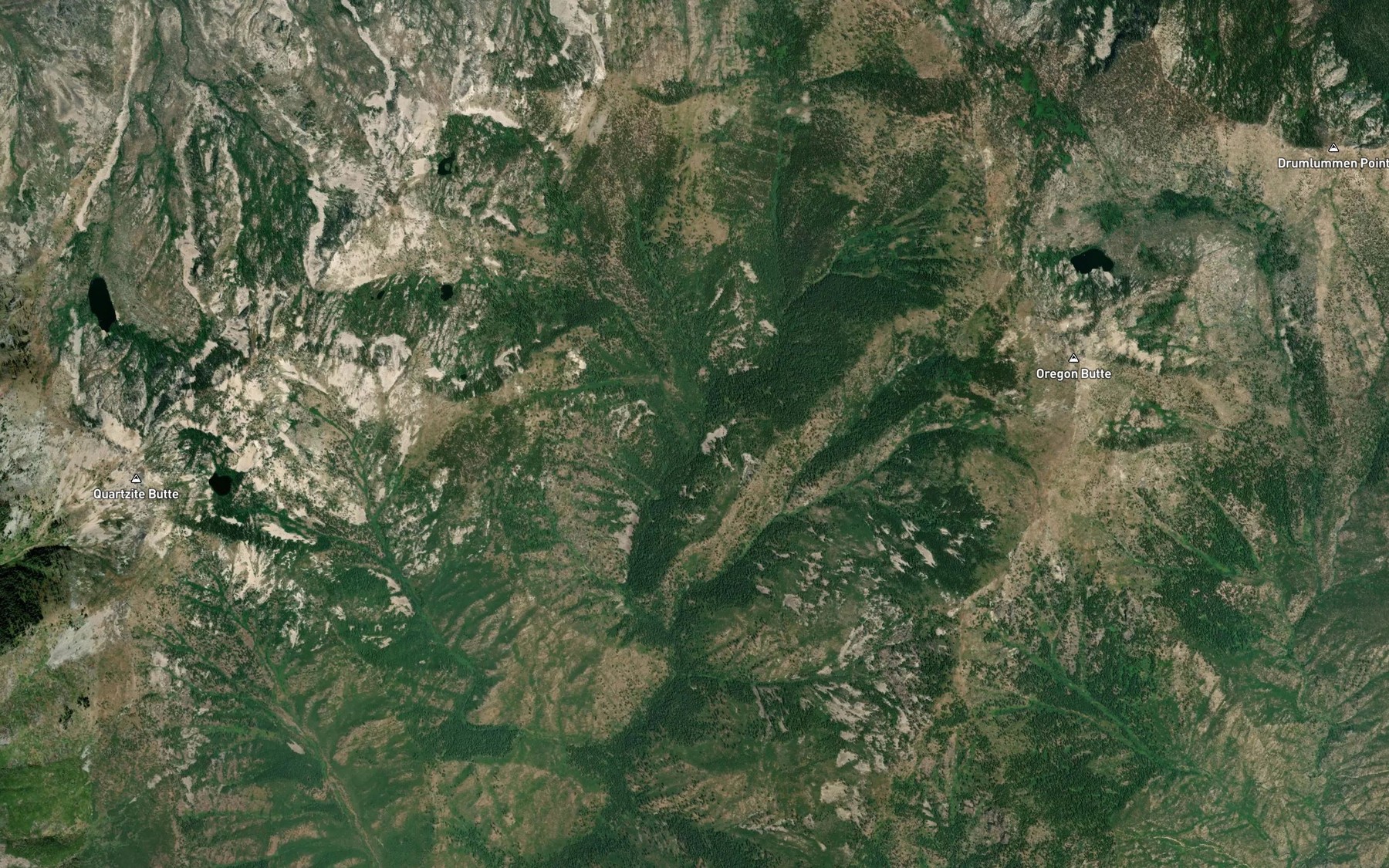 Satellite map of the Brandon Creek
