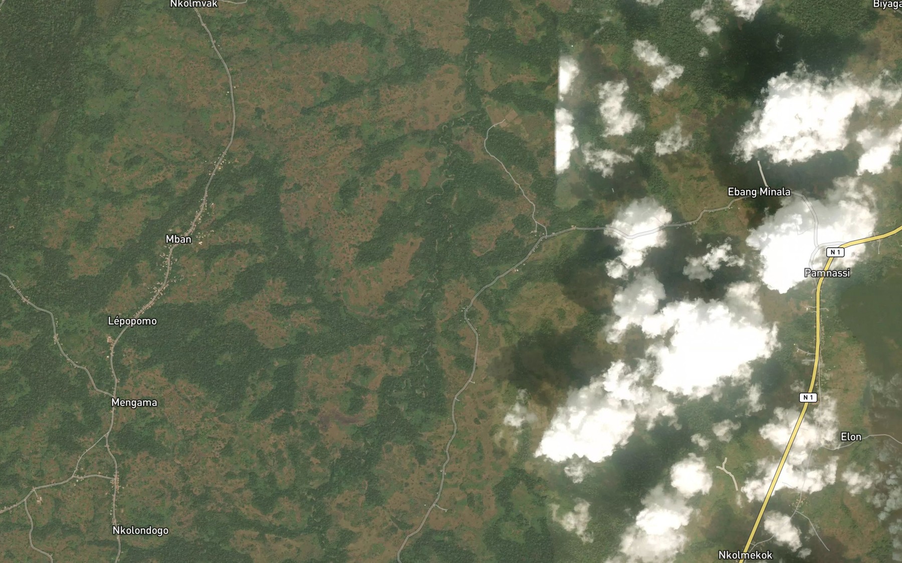 Satellite map of the Mepomo