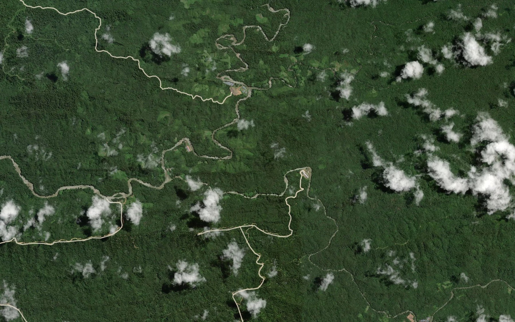 Satellite map of the Sungai Sebabi