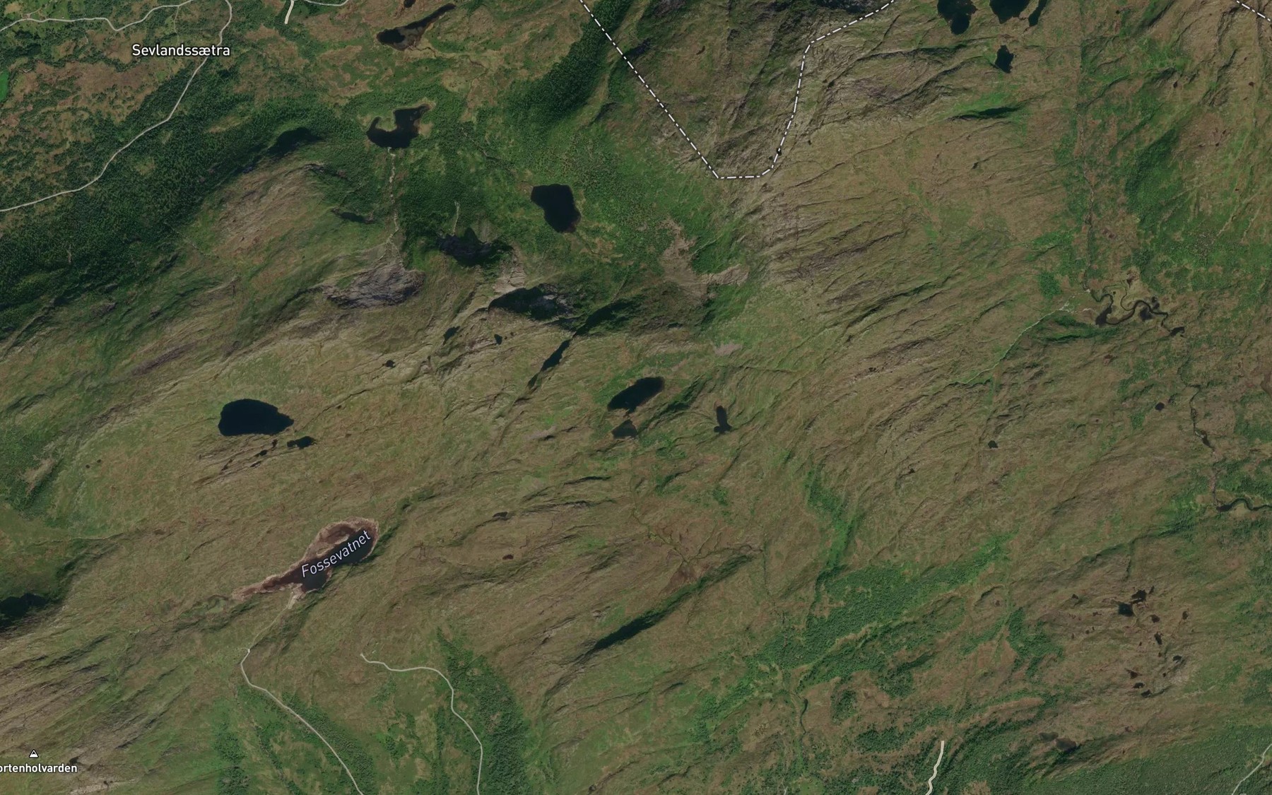Satellite map of the Storevatnet