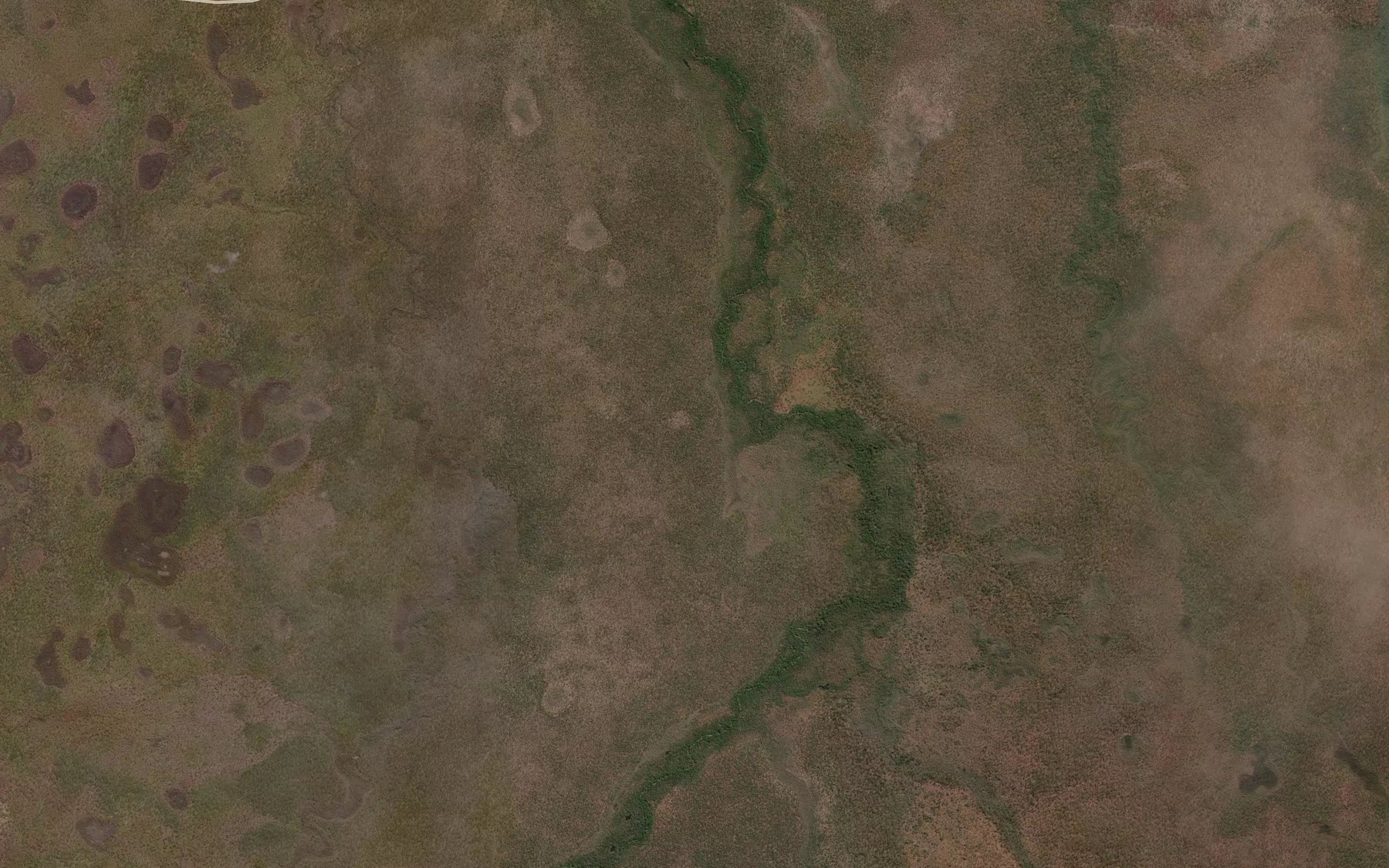 Satellite map of the Necktie Creek