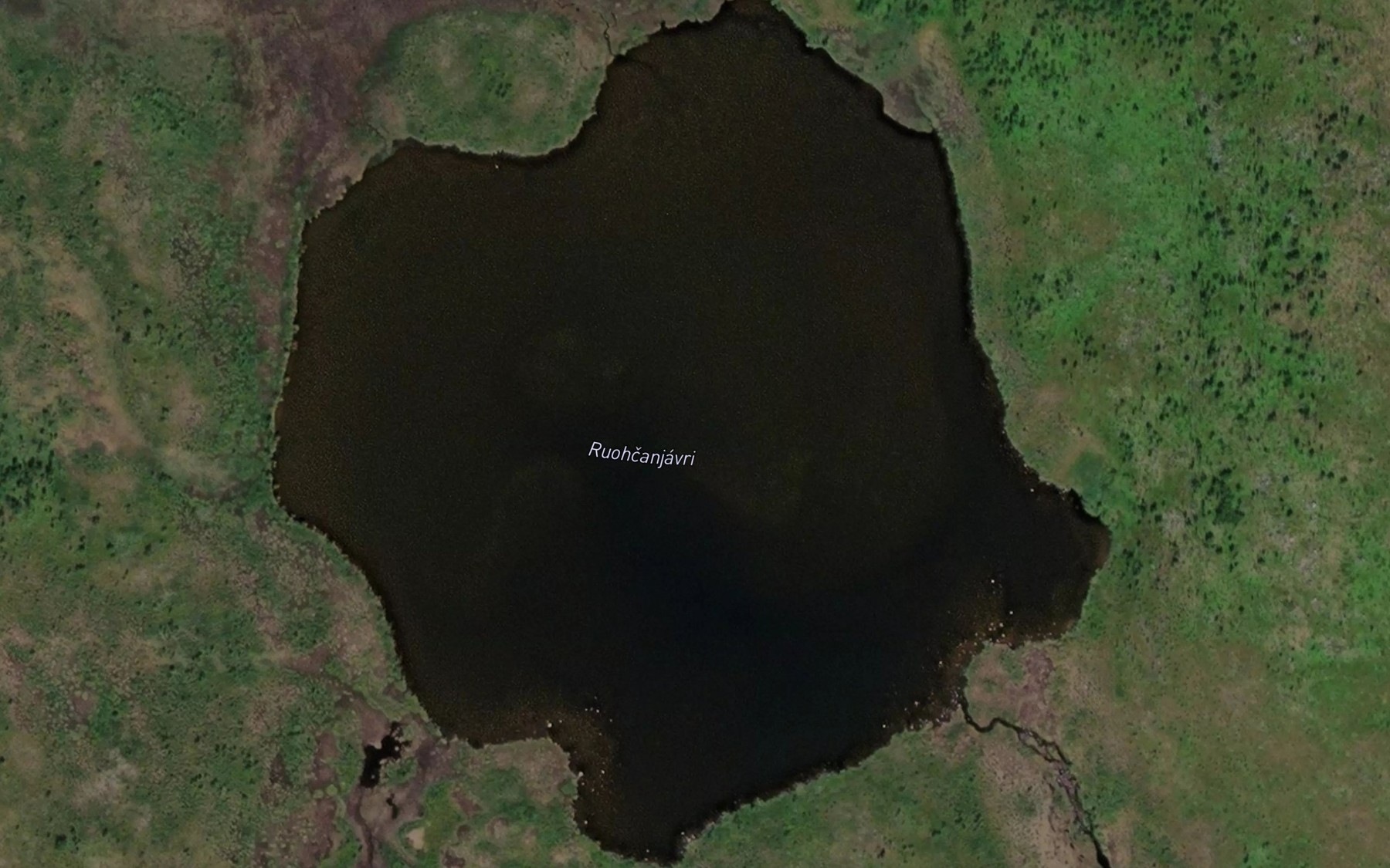 Satellite map of the Ruoccanjavri