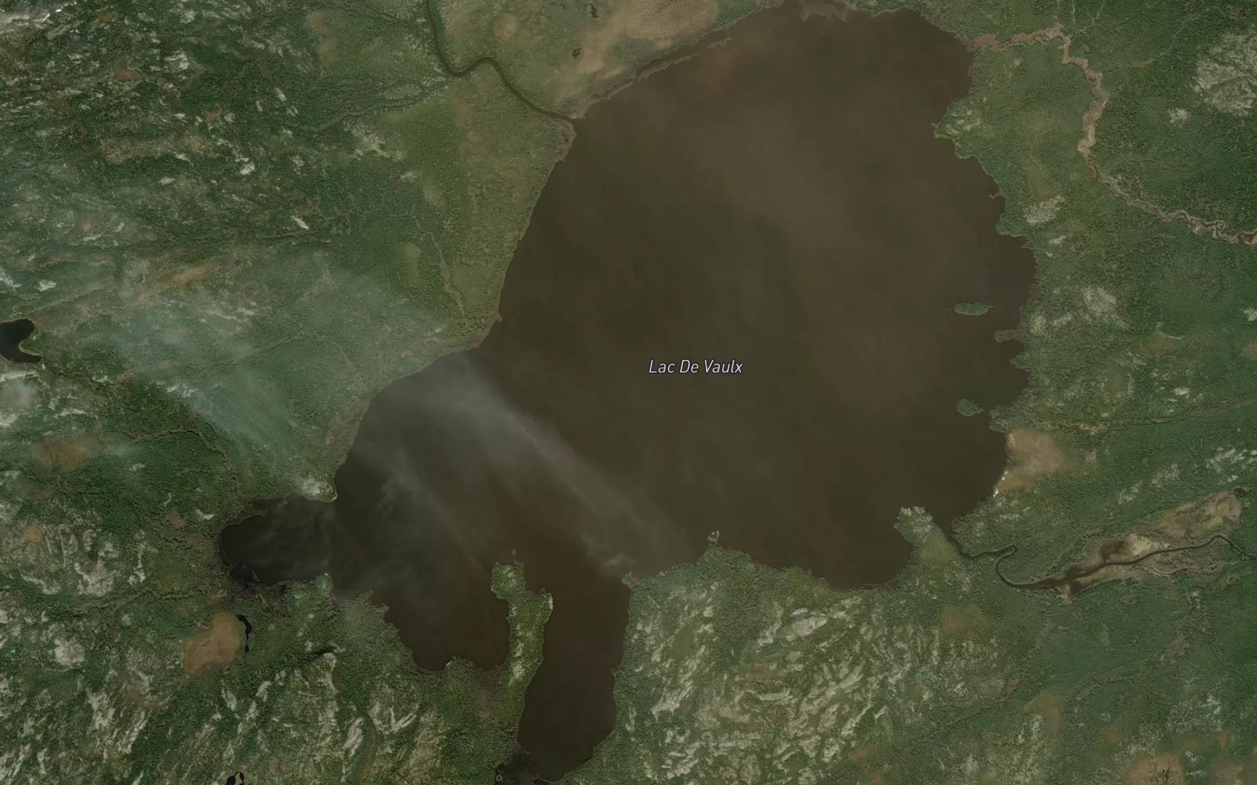 Satellite map of the Lac De Vaulx