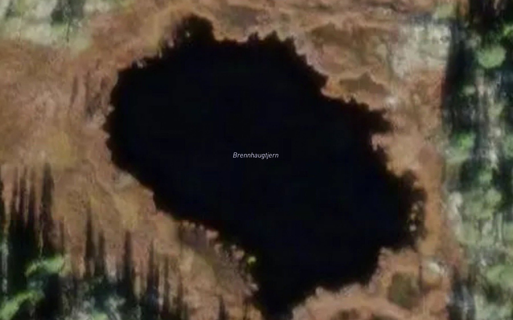 Satellite map of the Brennhaugtjern