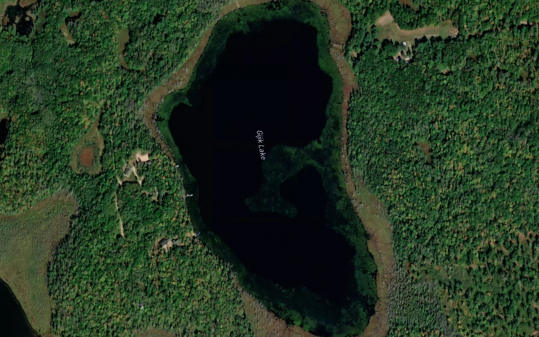 Satellite map of the Gijik Lake