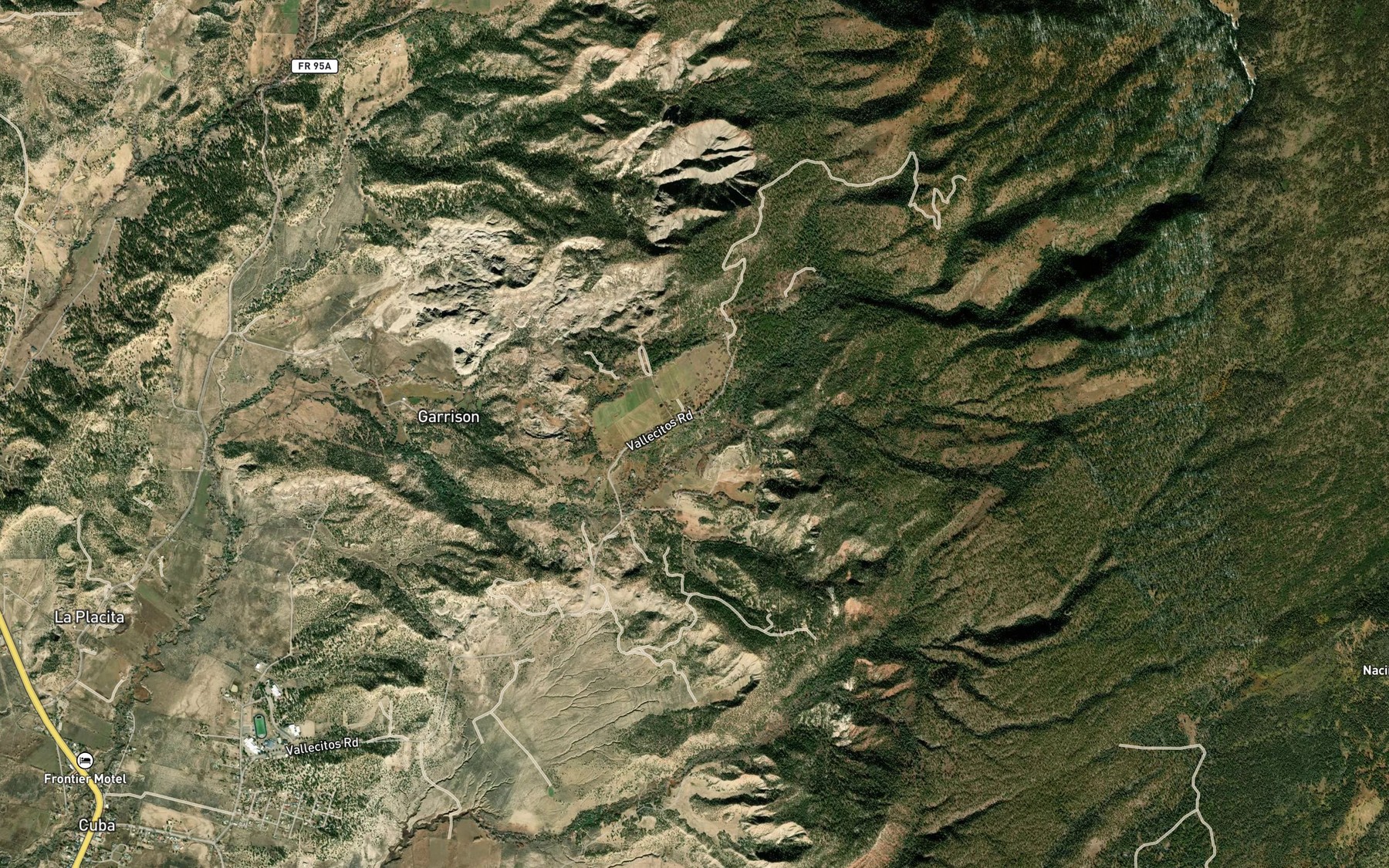 Satellite map of the Martinez Spring