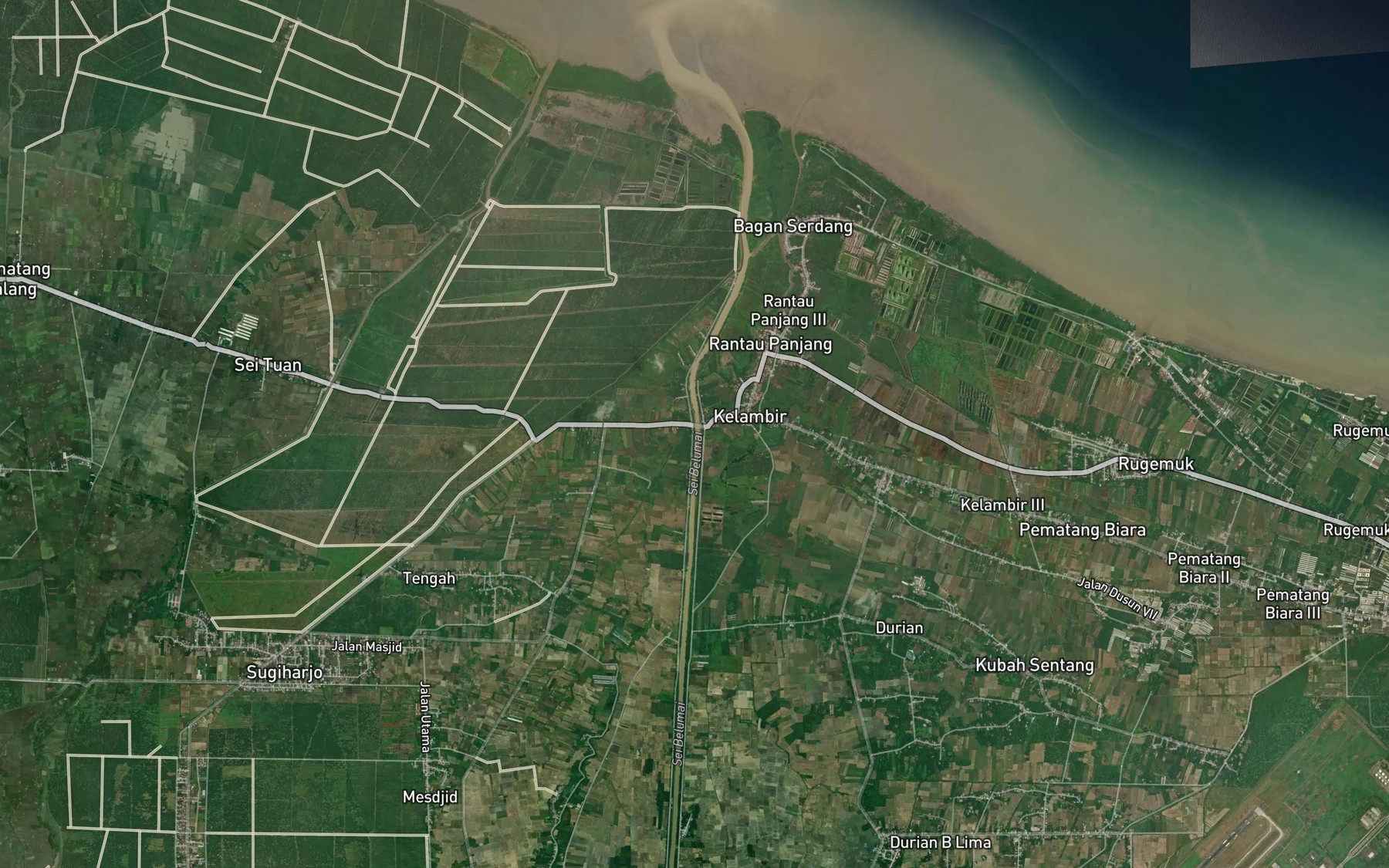 Satellite map of the Sungai Mati