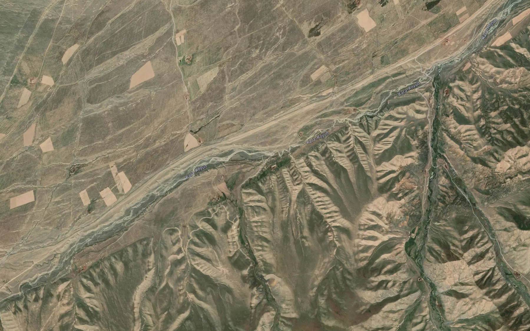 Satellite map of the Sarybulak