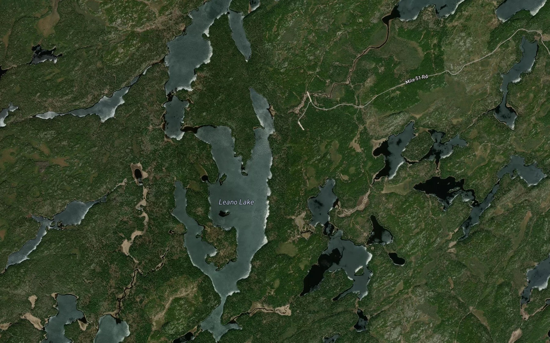 Satellite map of the Iriam Creek