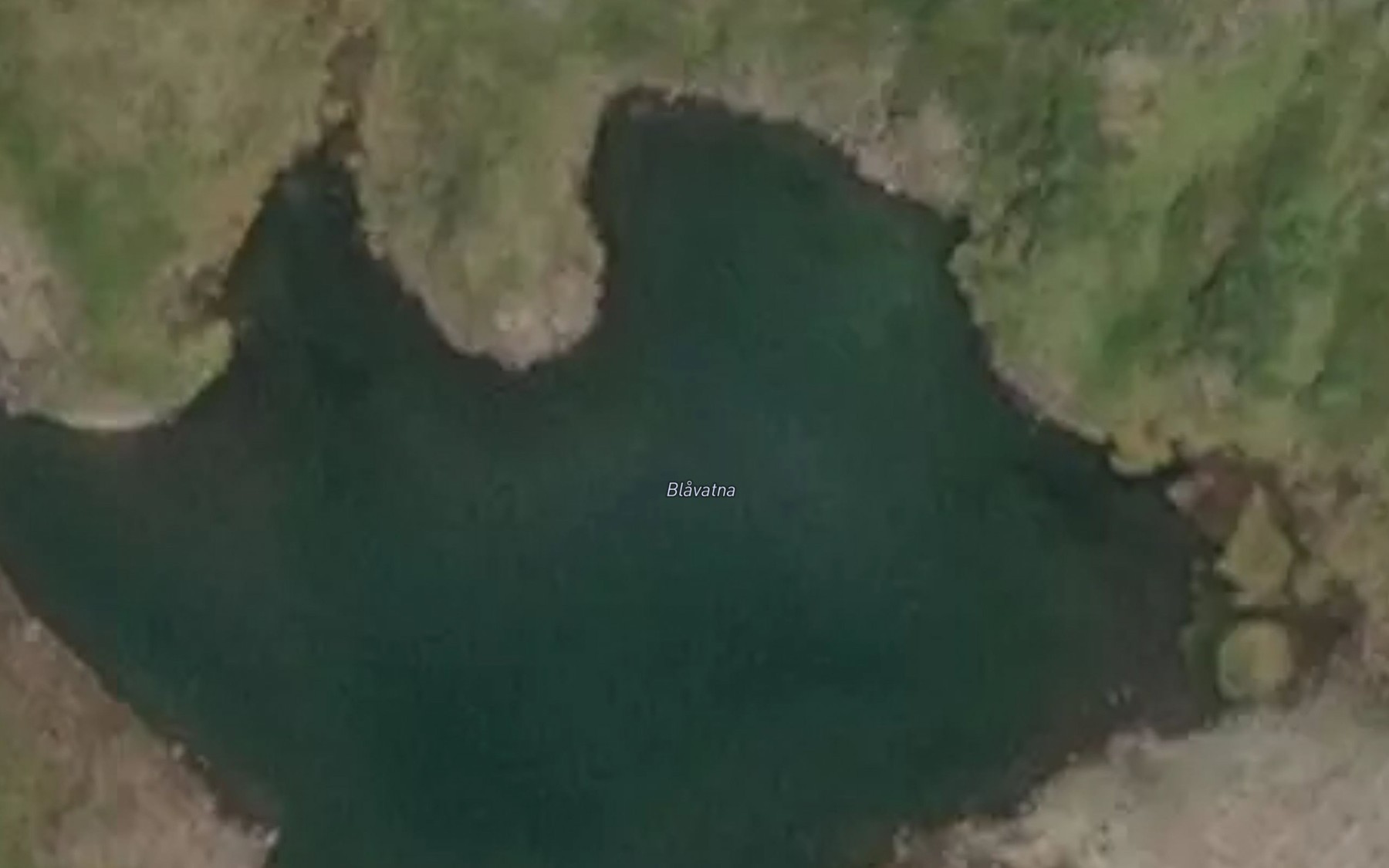 Satellite map of the Blavatna
