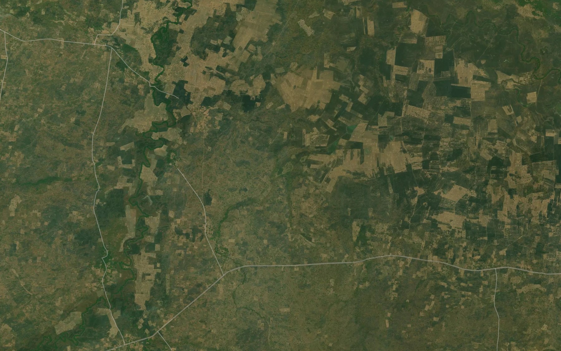 Satellite map of the River Aga