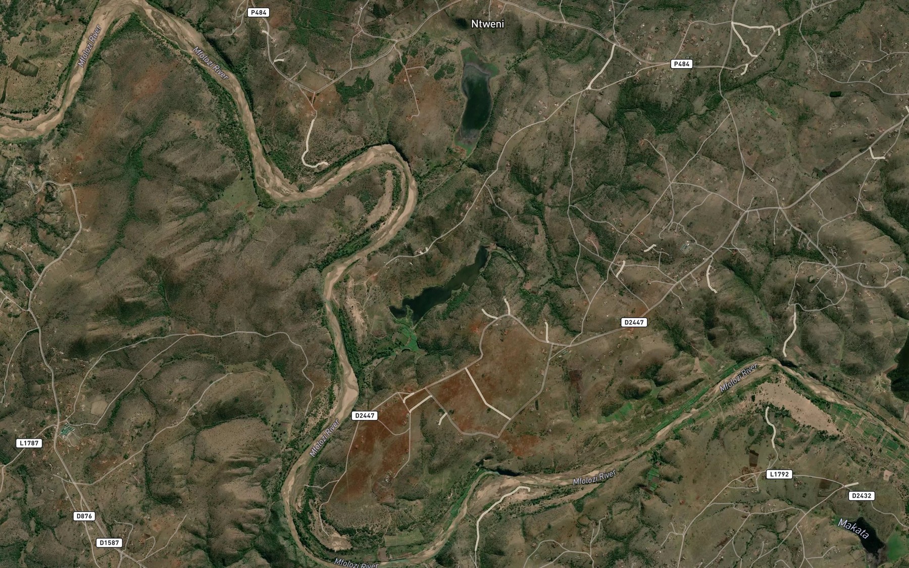 Satellite map of the Nkata