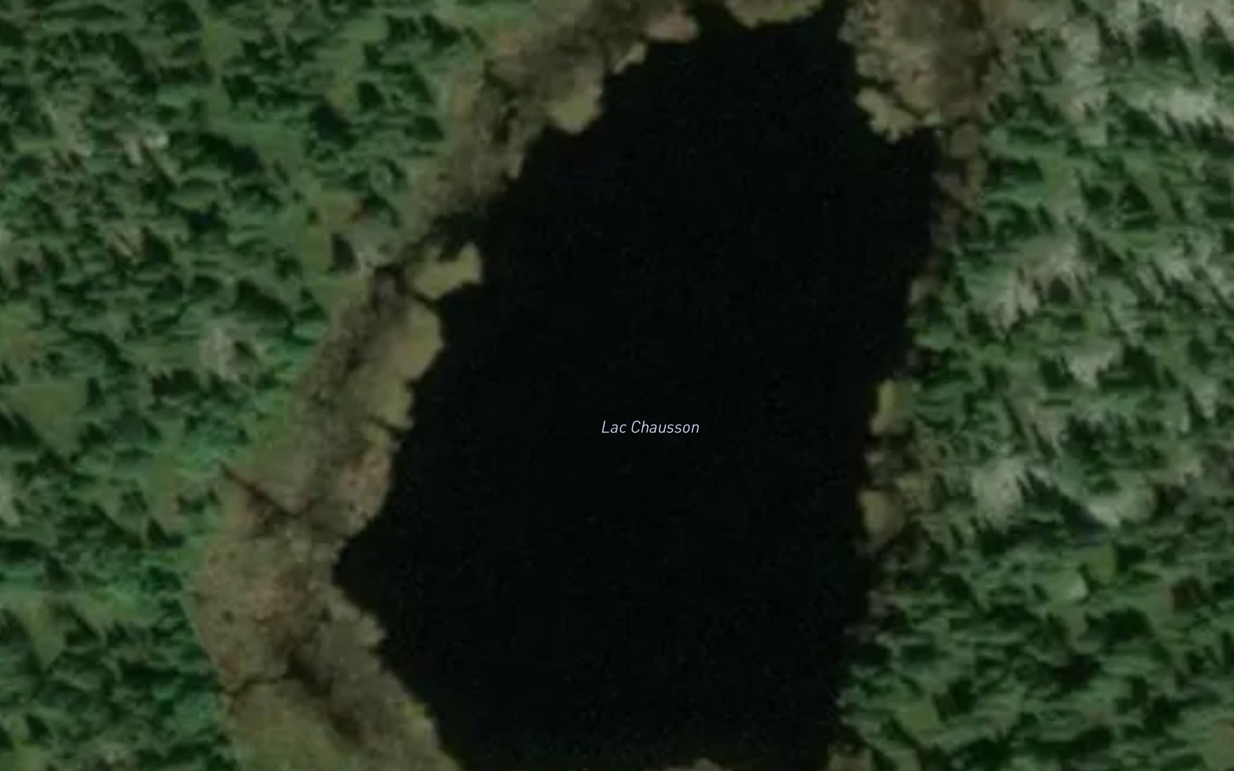 Satellite map of the Lac Chausson