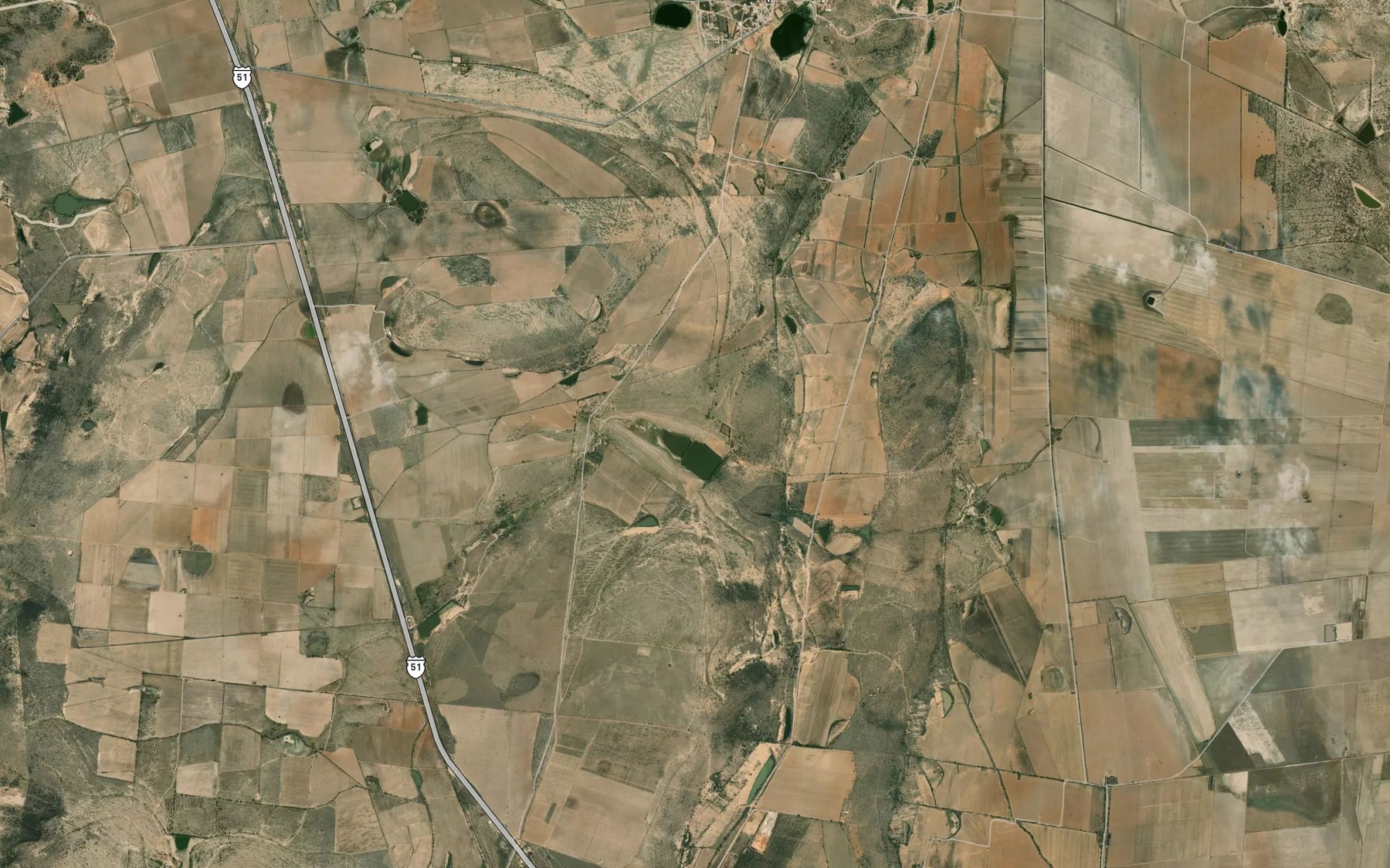 Satellite map of the La Colorada