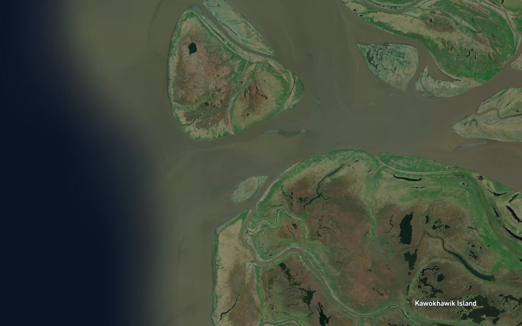 Satellite map of the Kawokhawik Pass