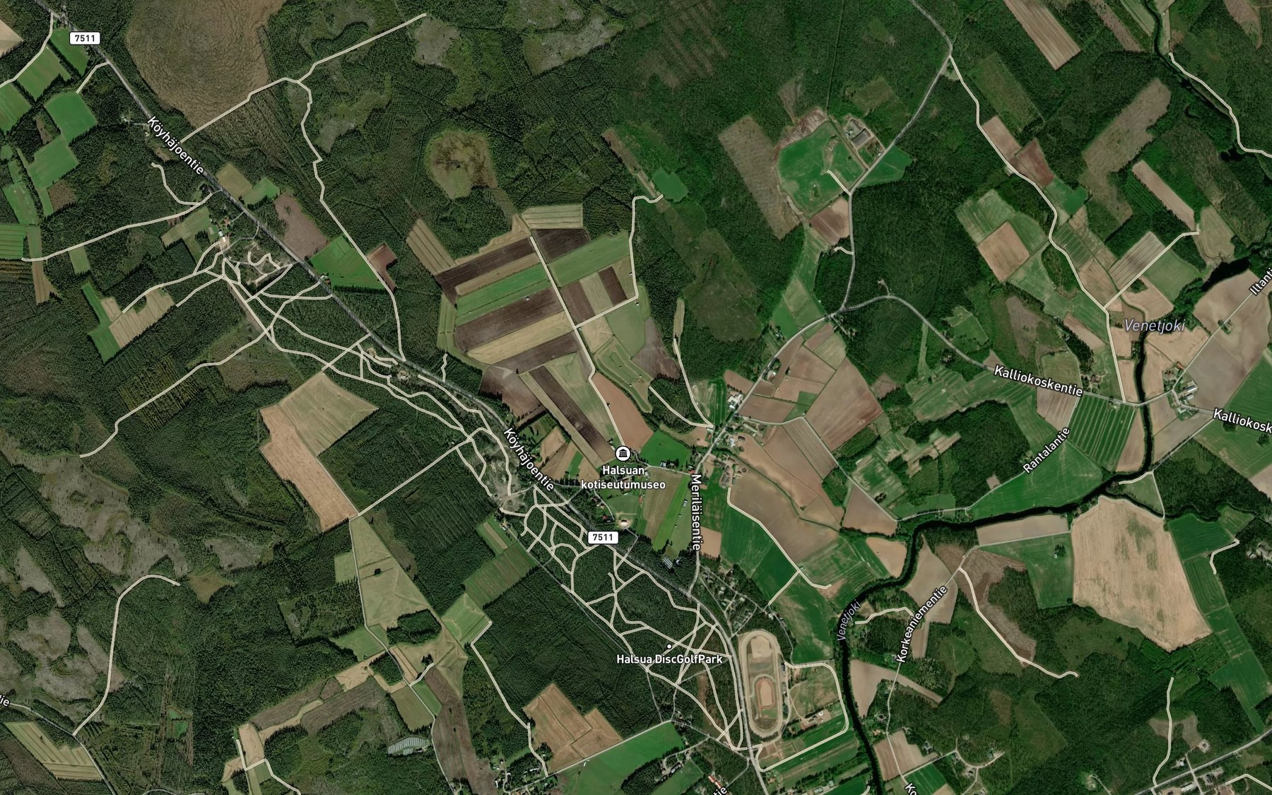 Satellite map of the Merilaisjarvi
