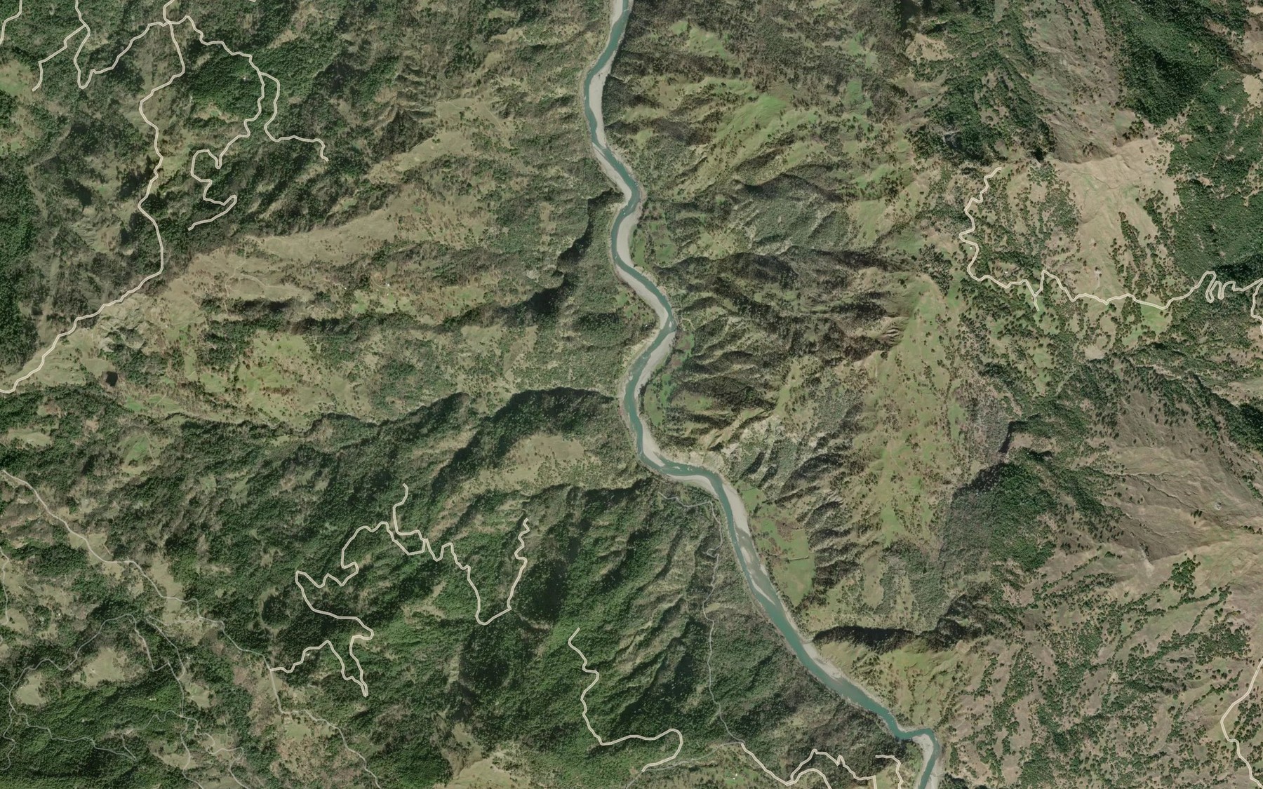 Satellite map of the Corbet Creek