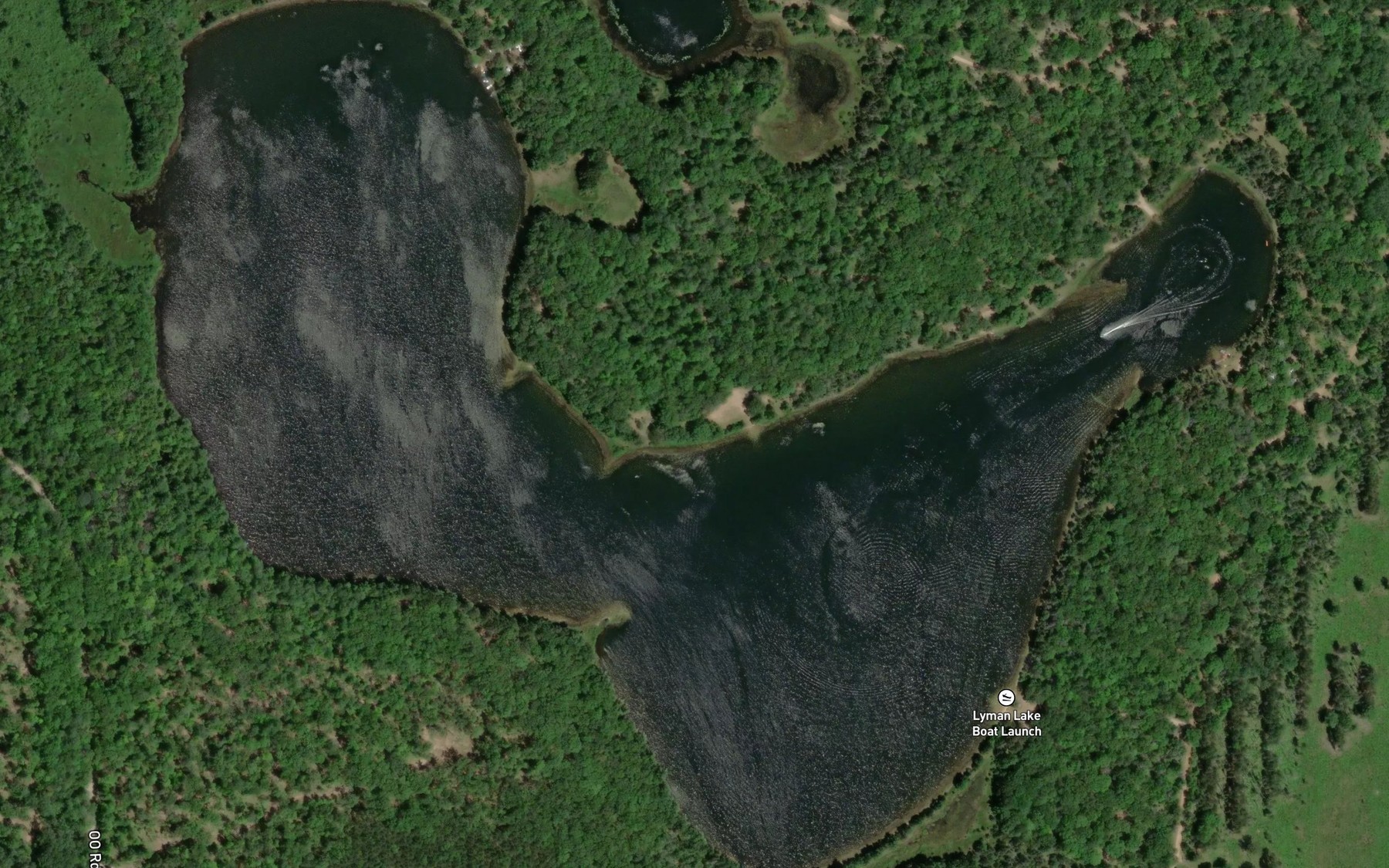 Satellite map of the Lyman Lake