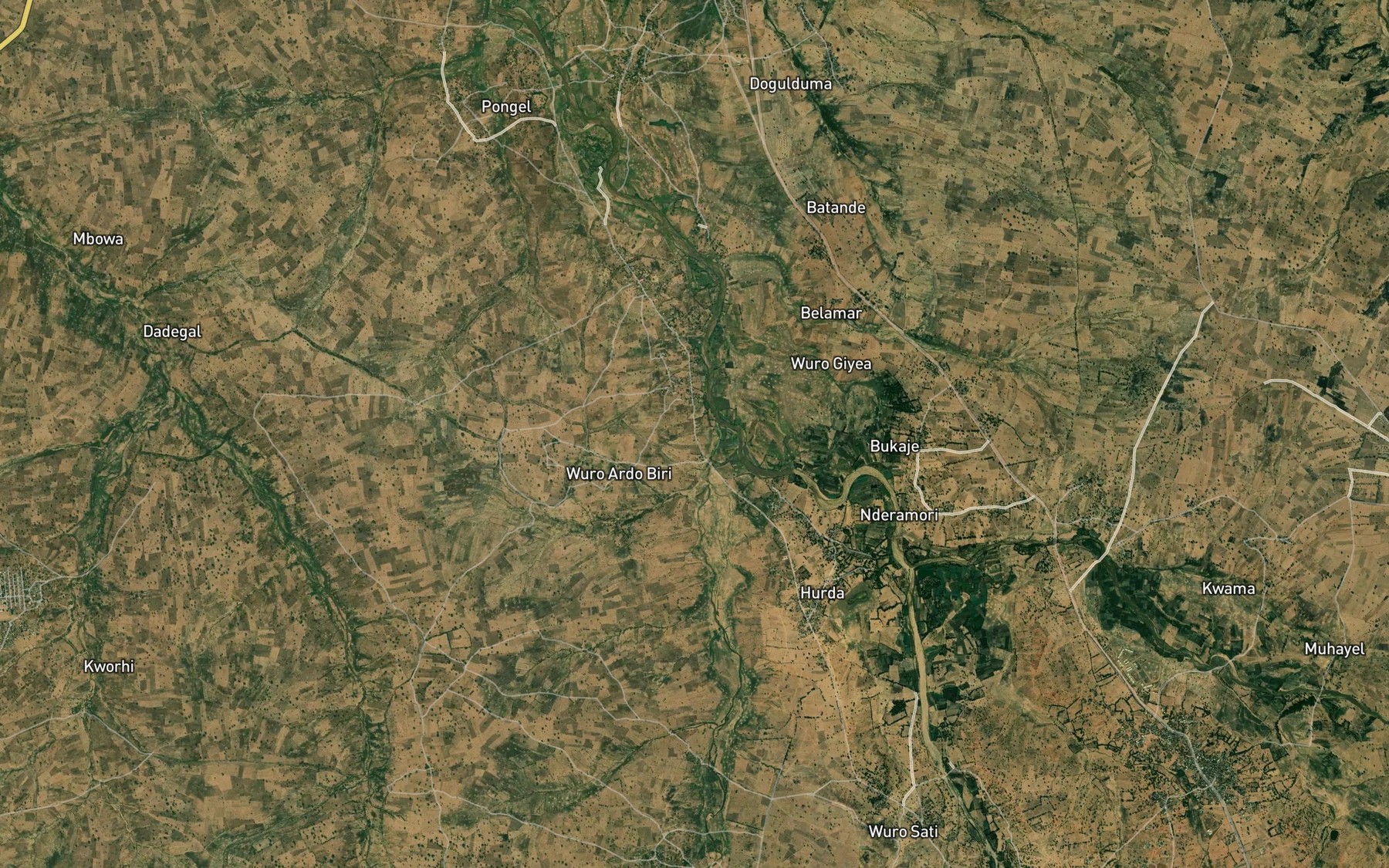 Satellite map of the Mayo Njayiri