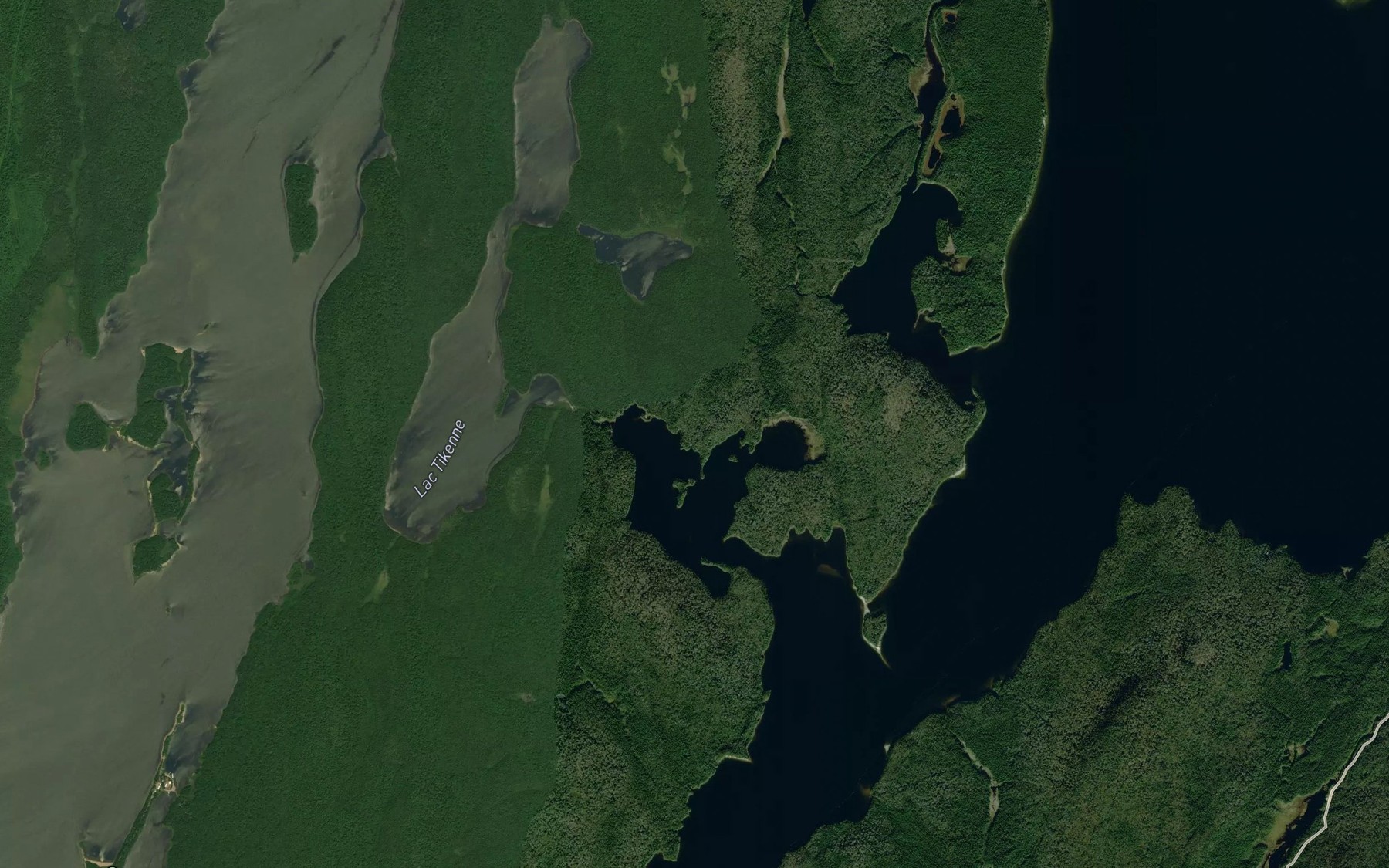 Satellite map of the Baie Opwanaka