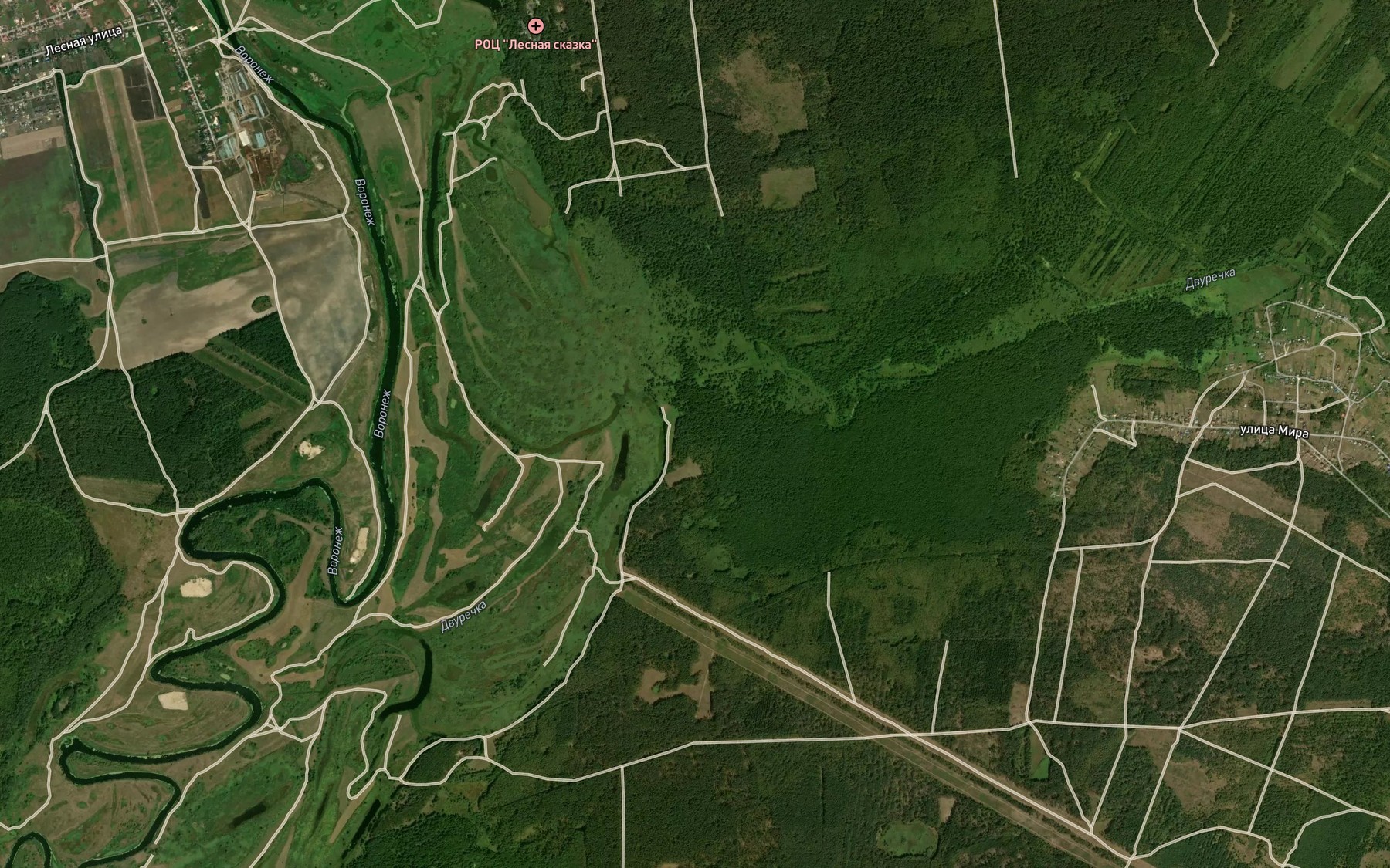 Satellite map of the Ozero Mutnoye