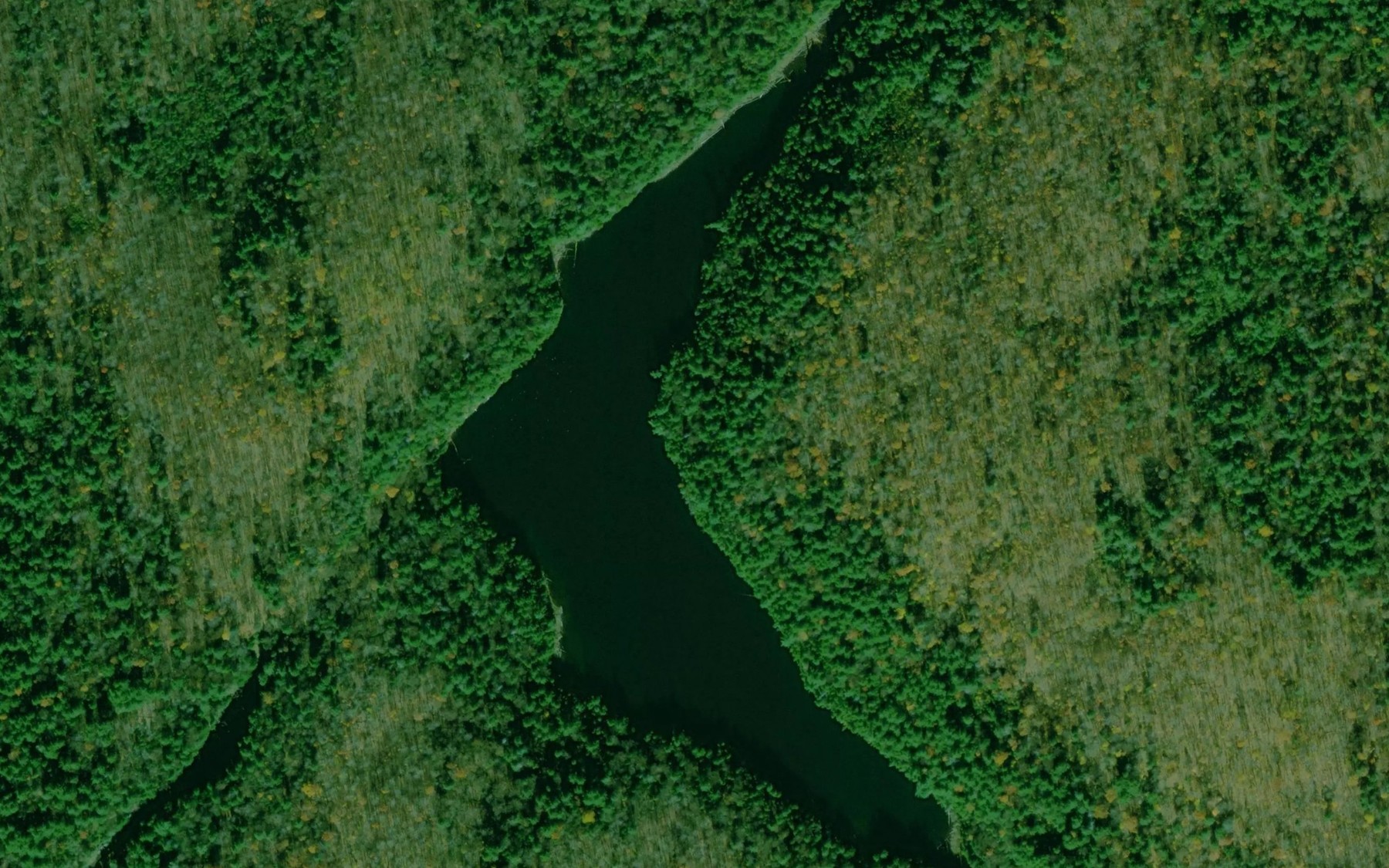 Satellite map of the Lac Boomerang