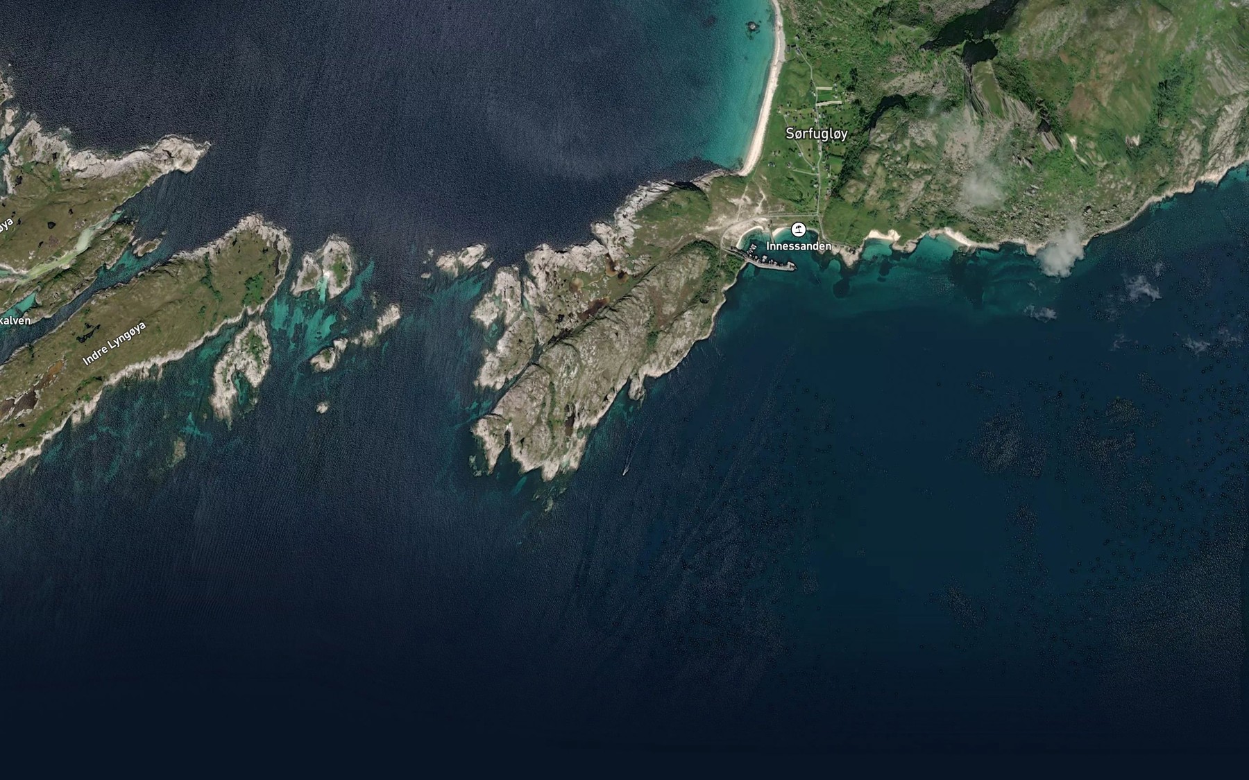 Satellite map of the Sauvika