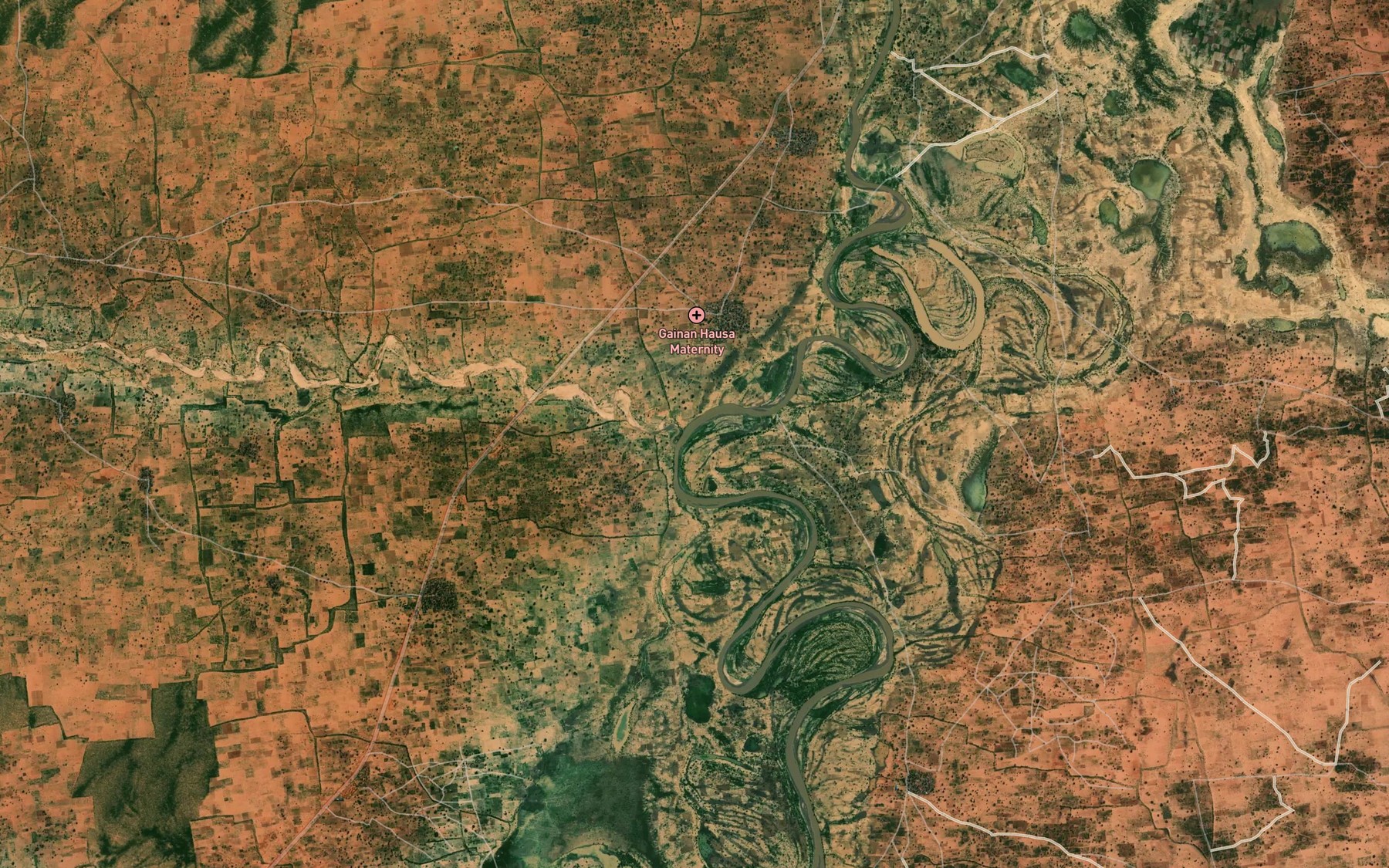 Satellite map of the Baraga