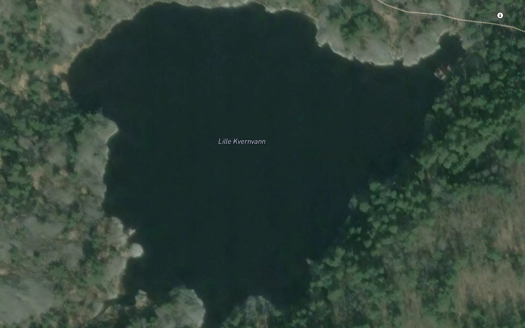 Satellite map of the Lille Kvernvann