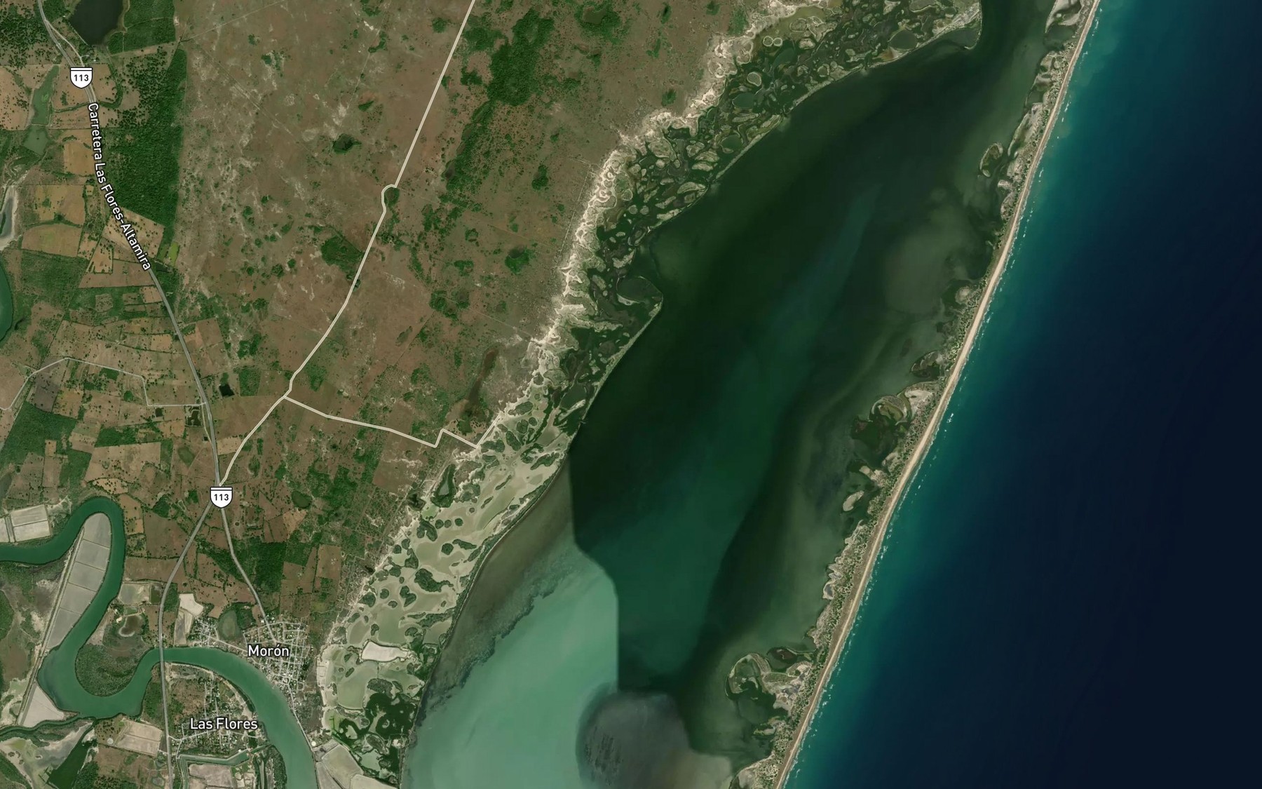 Satellite map of the Boca de la Trinidad