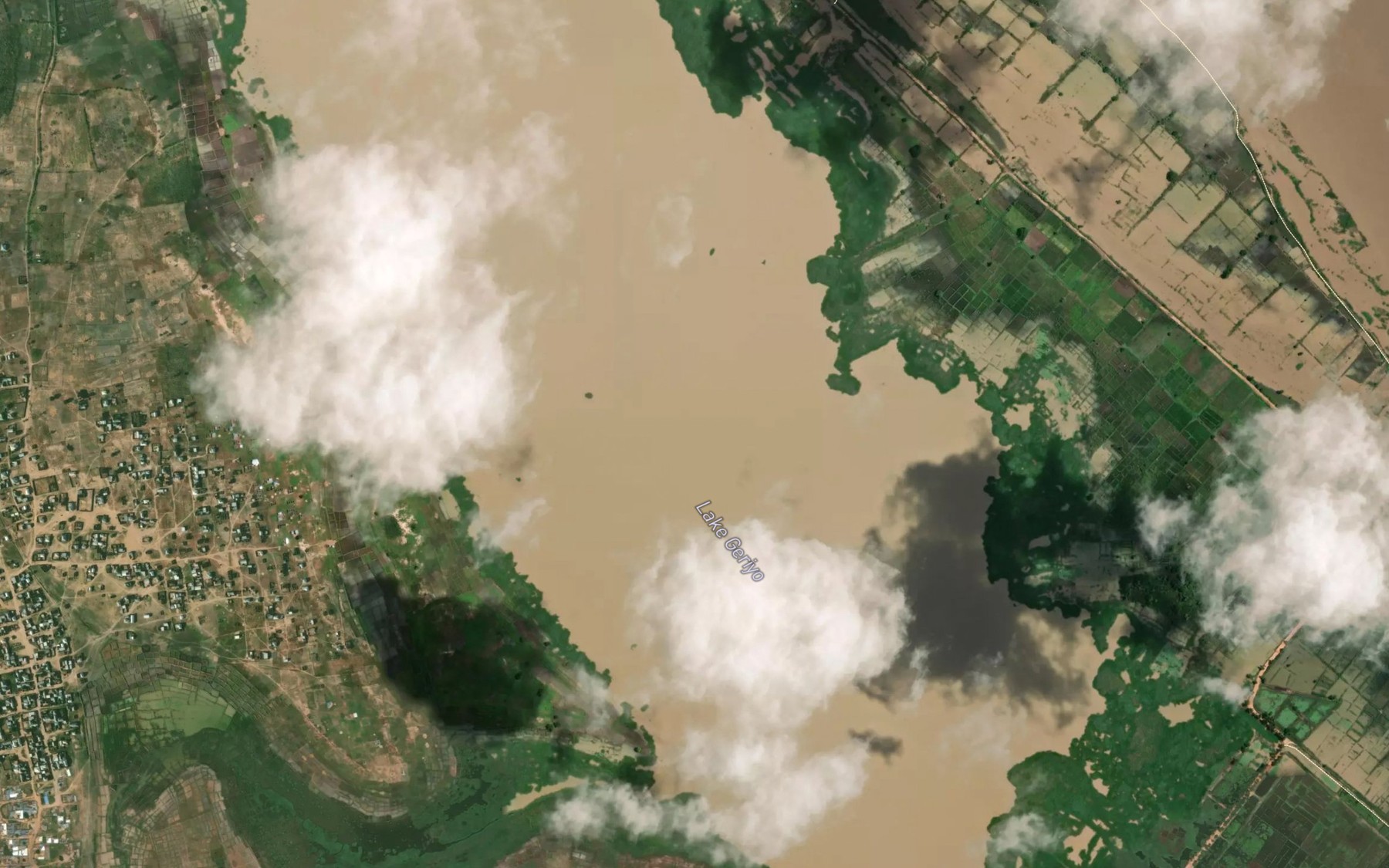 Satellite map of the Lake Geriyo
