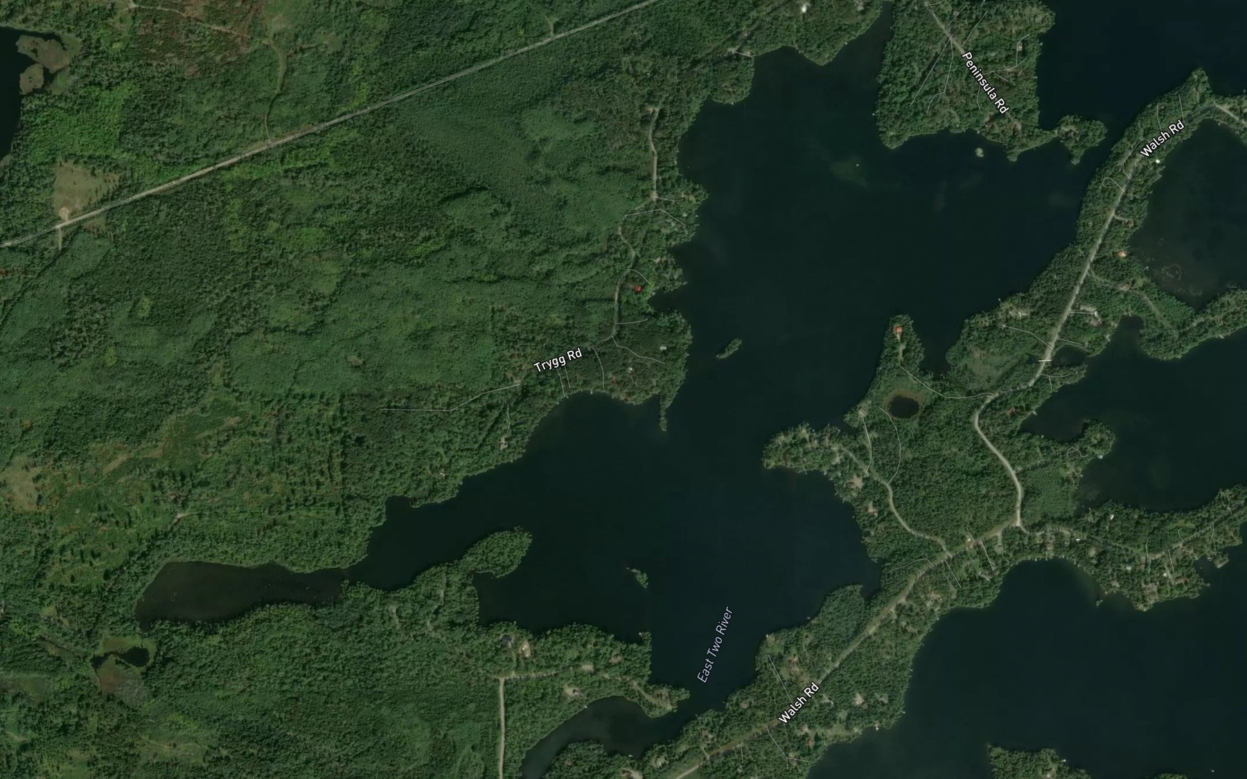 Satellite map of the Eagles Nest Lake Number 2