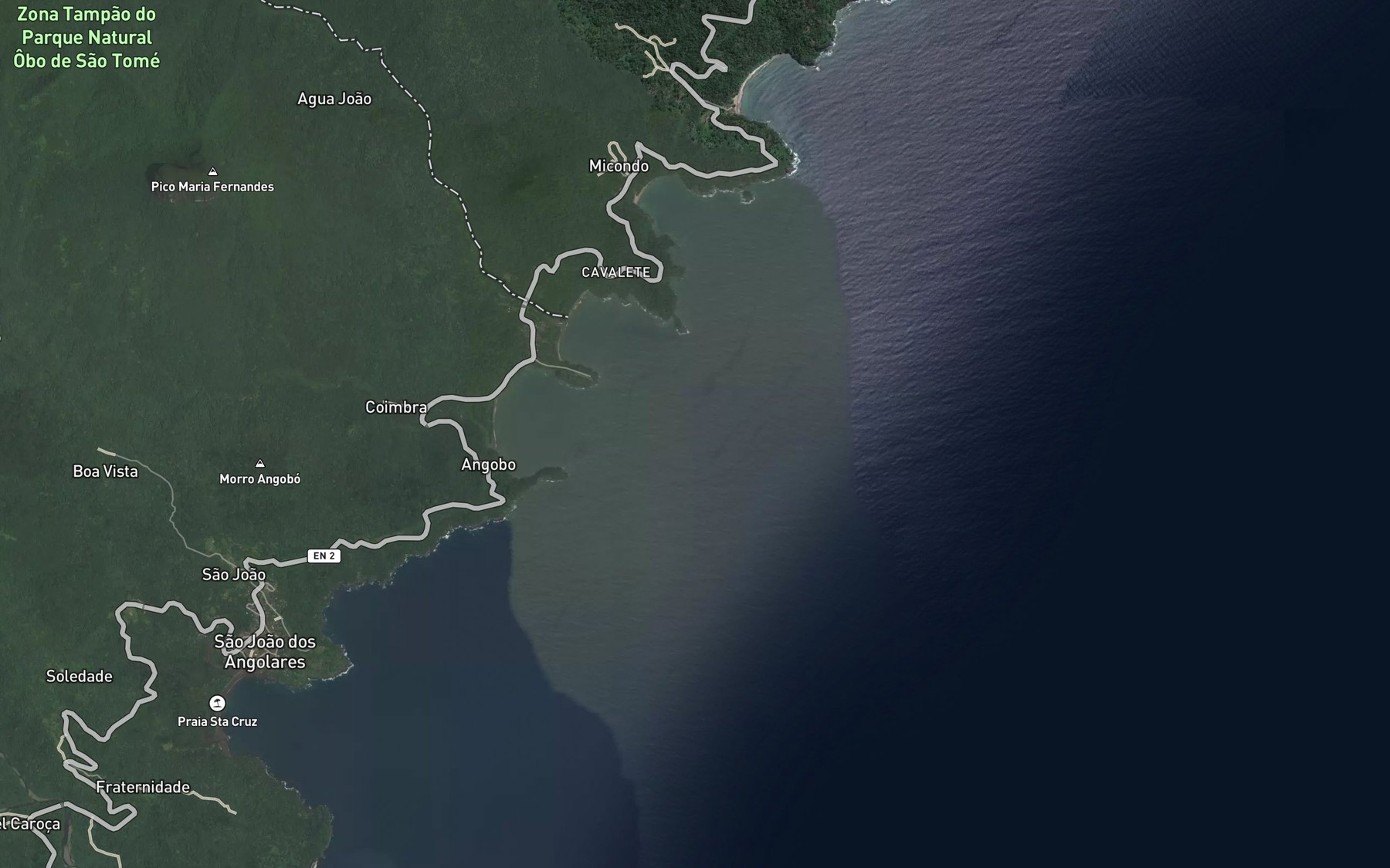 Satellite map of the Angobo