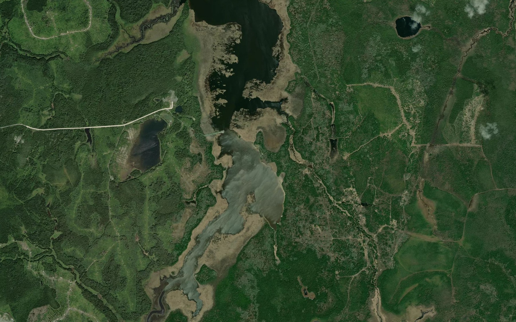 Satellite map of the St. Peter Bay