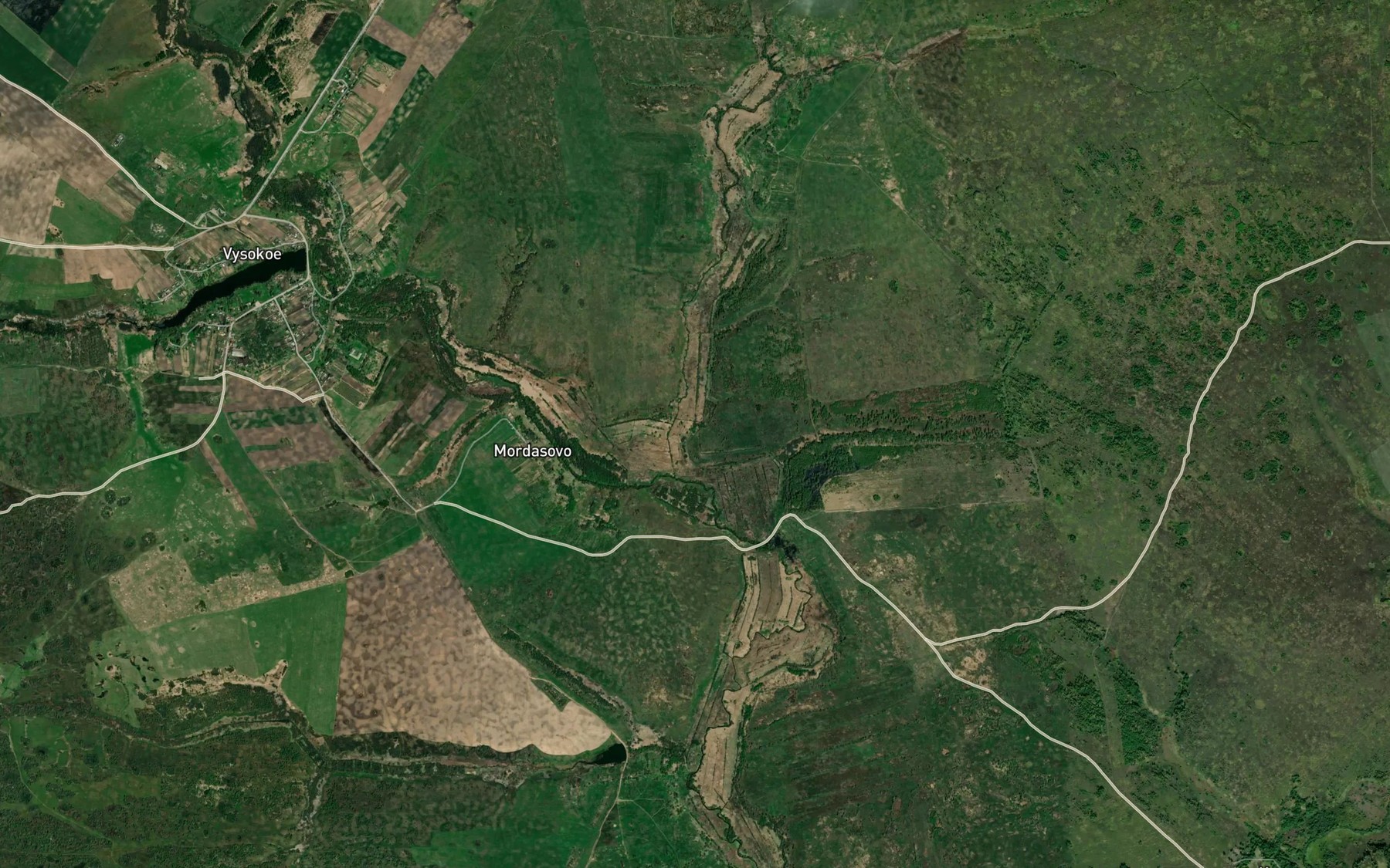 Satellite map of the Rostorog