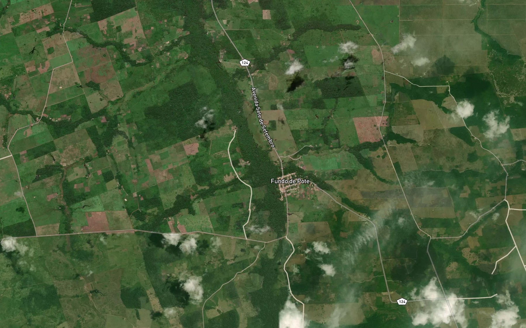 Satellite map of the Igarape Fundo de Pote