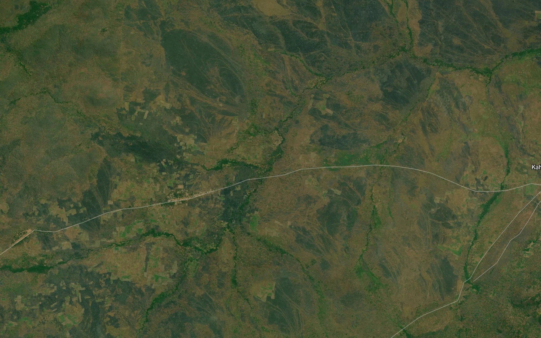Satellite map of the Kiunga