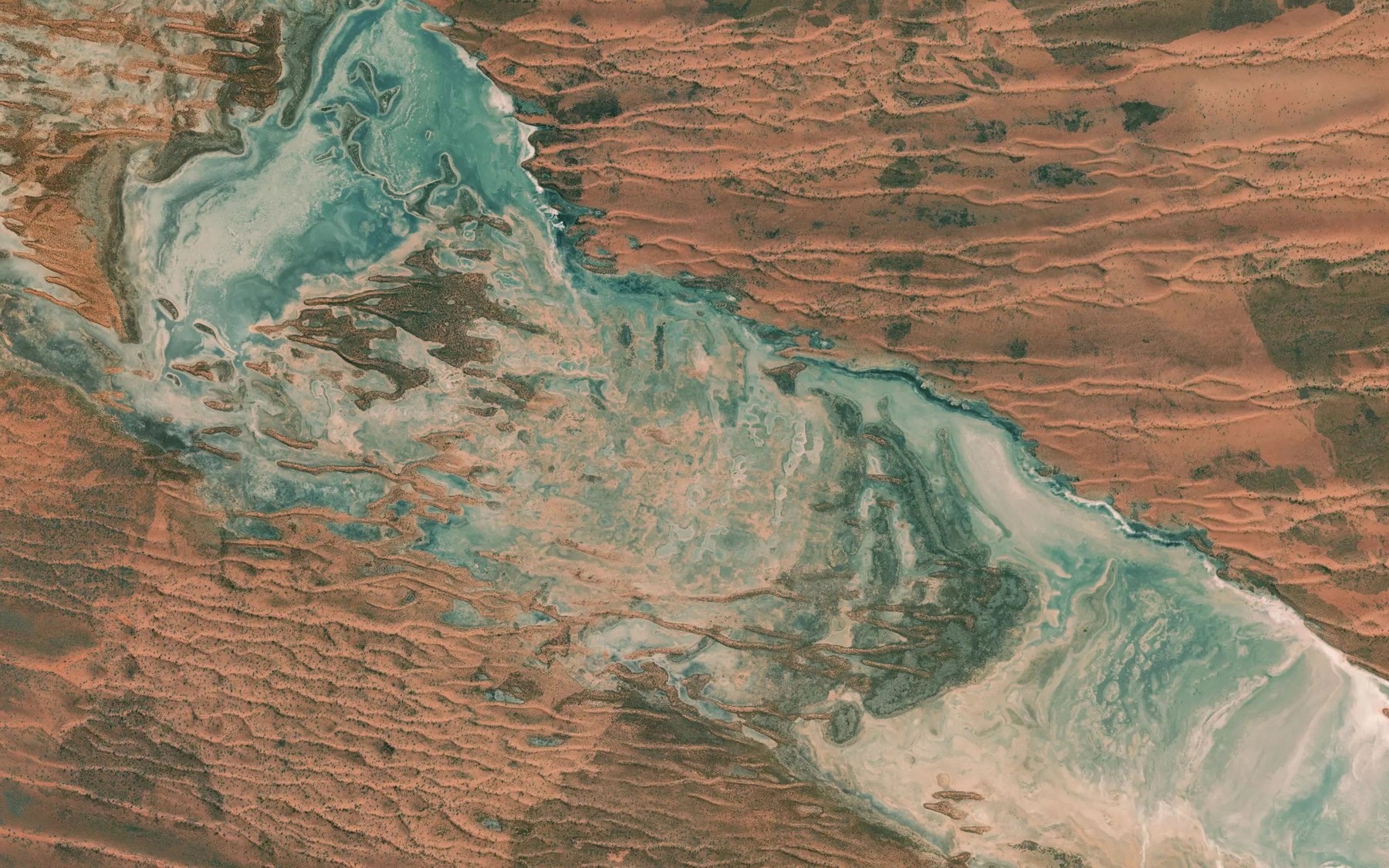 Satellite map of the Tobin Lake