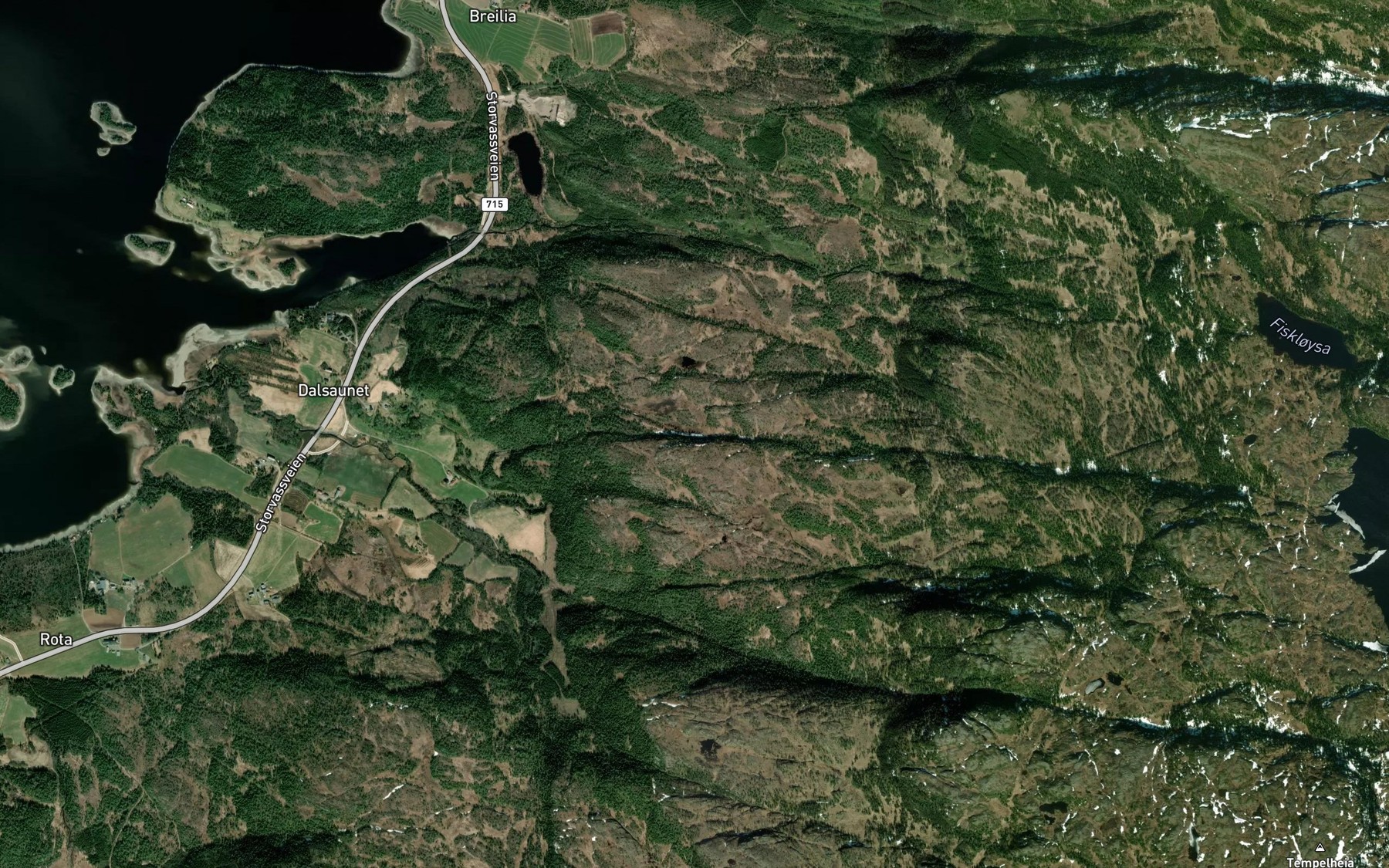 Satellite map of the Smatjonna