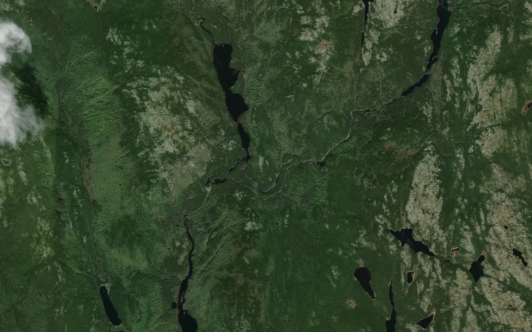 Satellite map of the Ruisseau Chaudiere