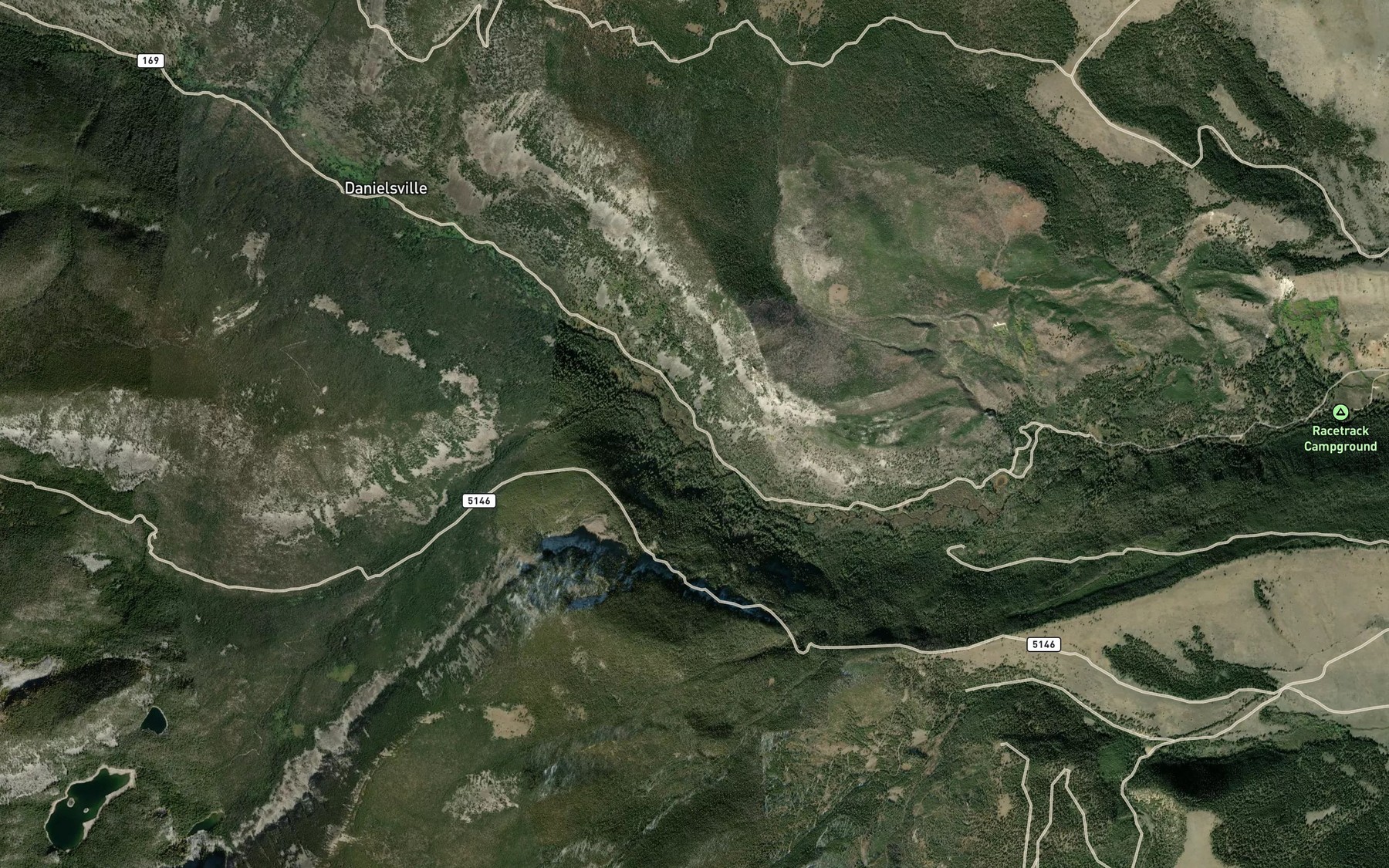 Satellite map of the Thornton Creek