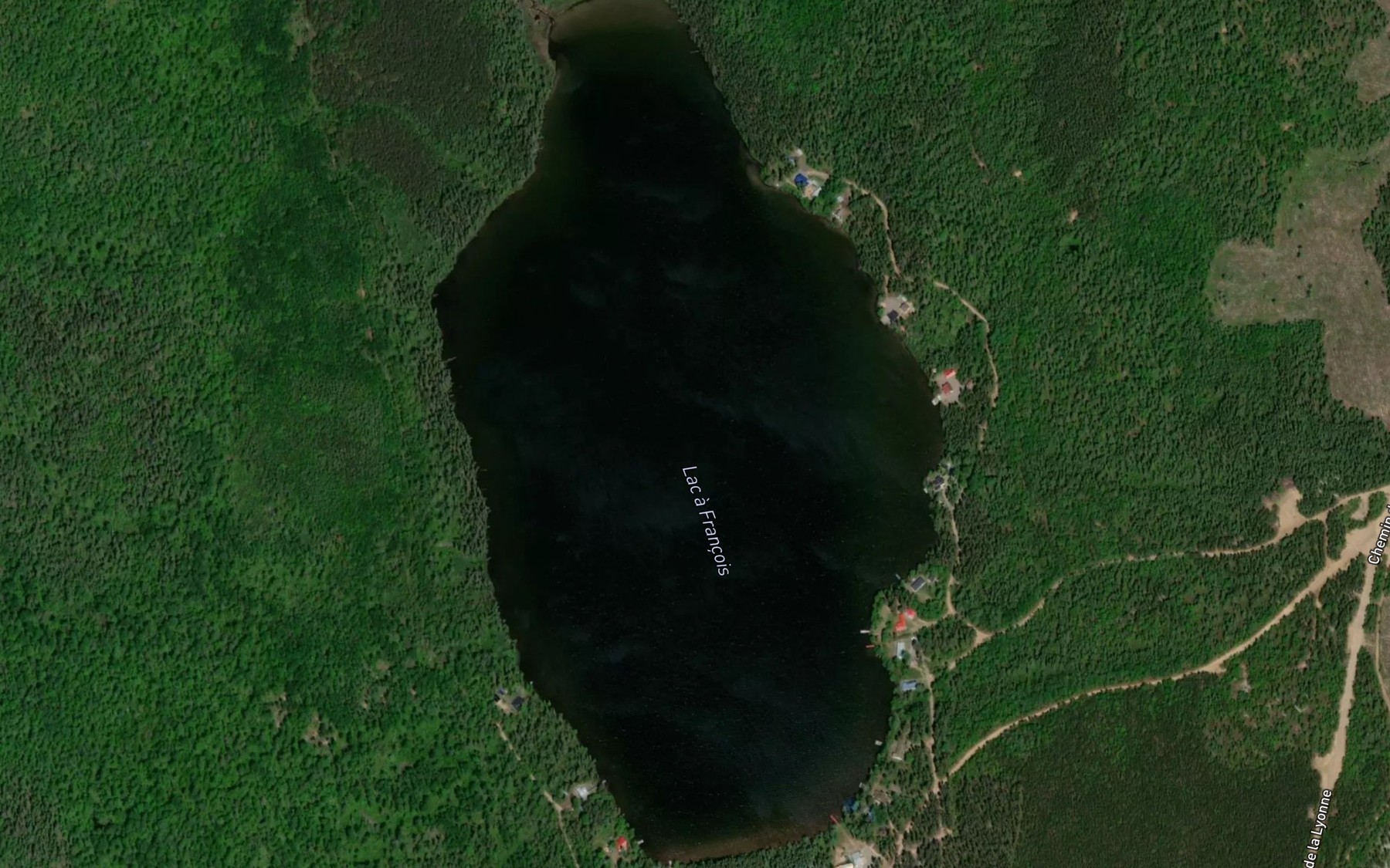 Satellite map of the Lac a Francois