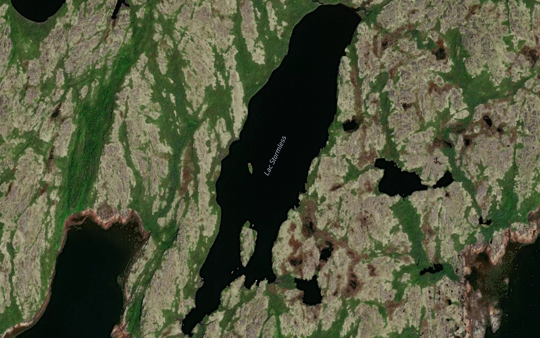 Satellite map of the Lac Stormless