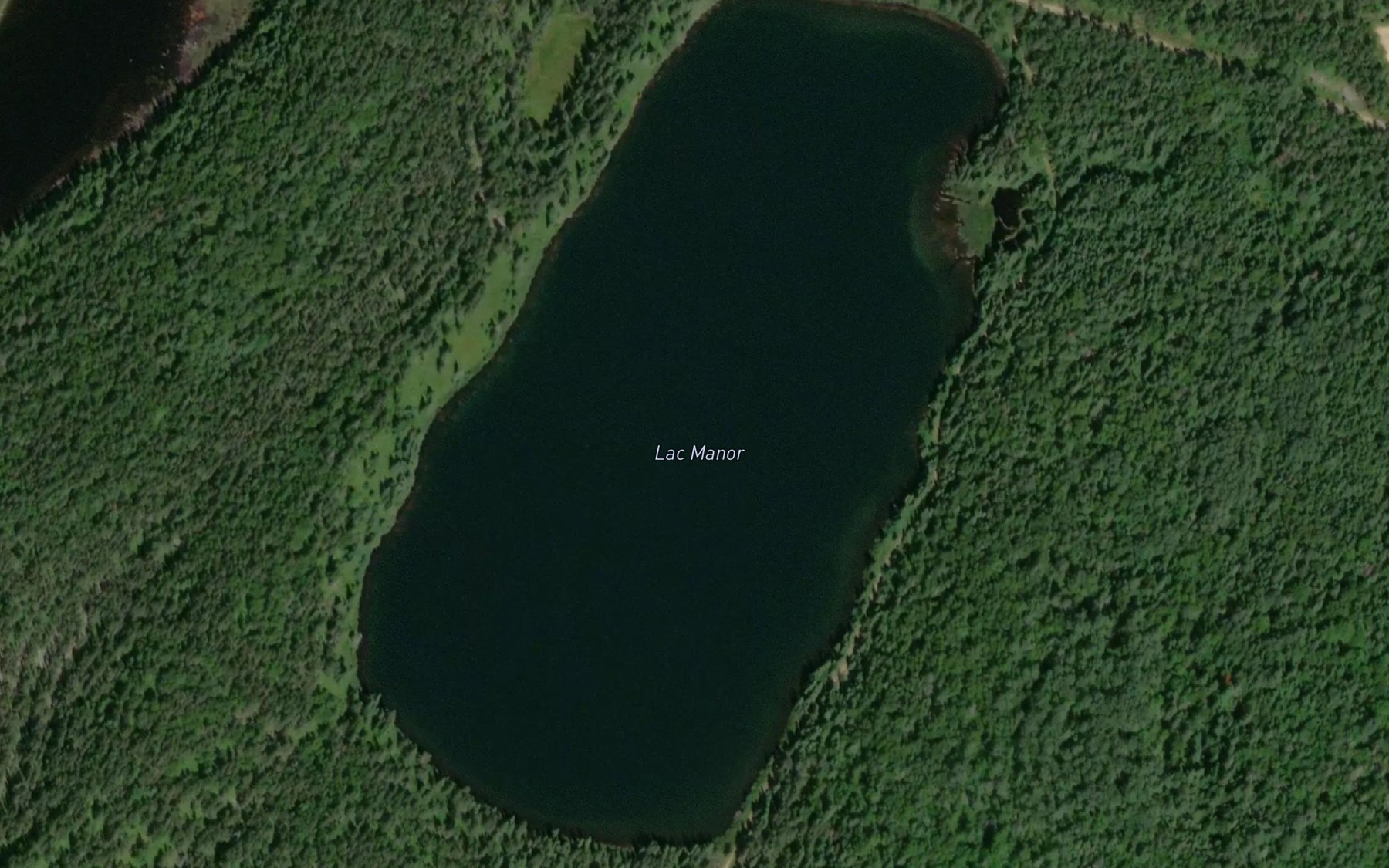 Satellite map of the Lac Manor