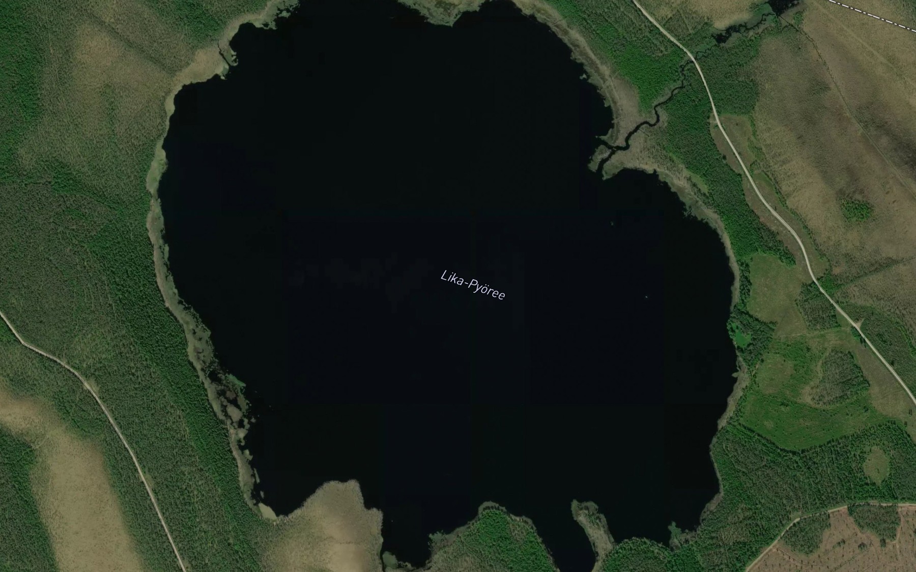 Satellite map of the Pyoreajarvi