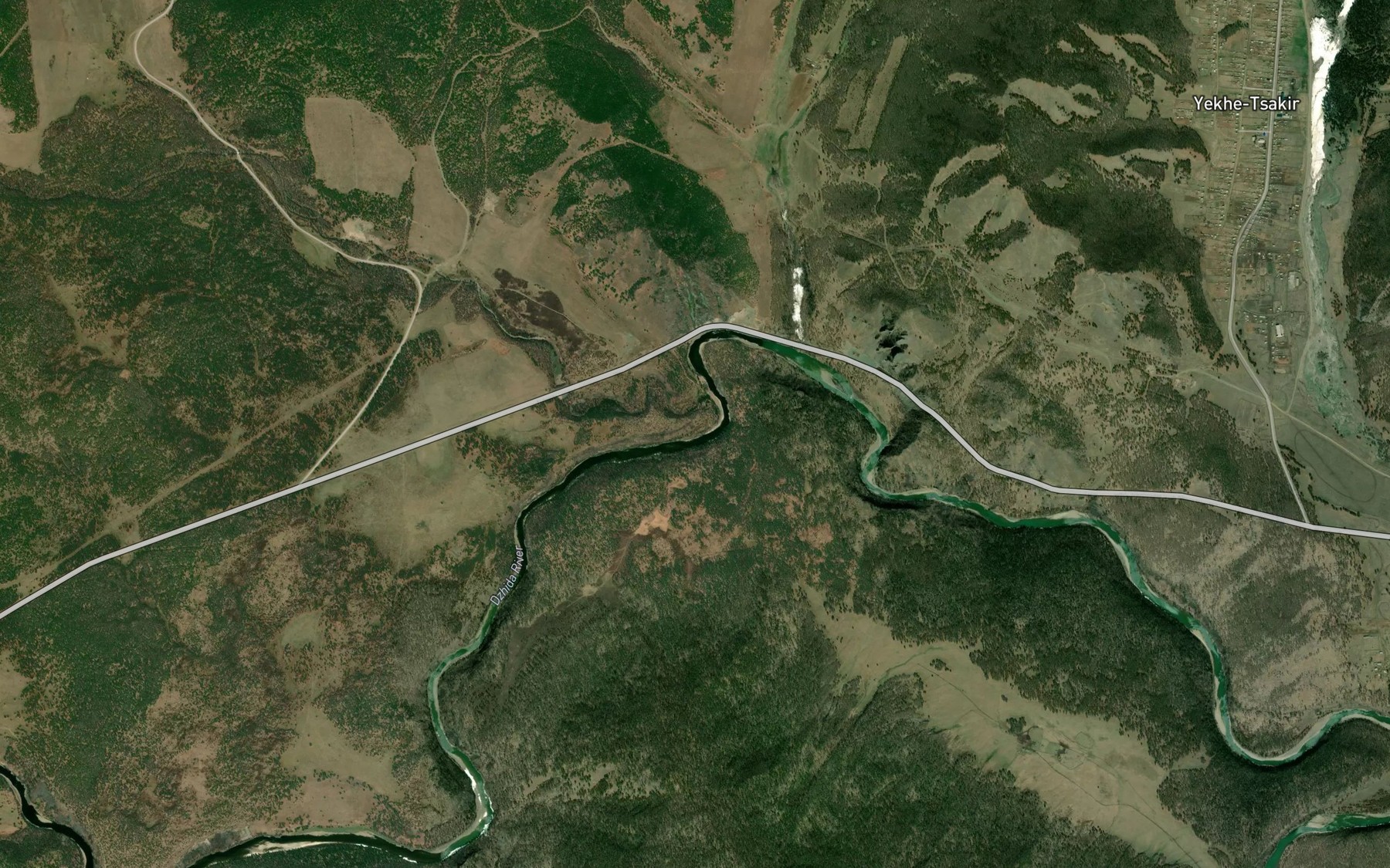 Satellite map of the Khuray-Tsakir