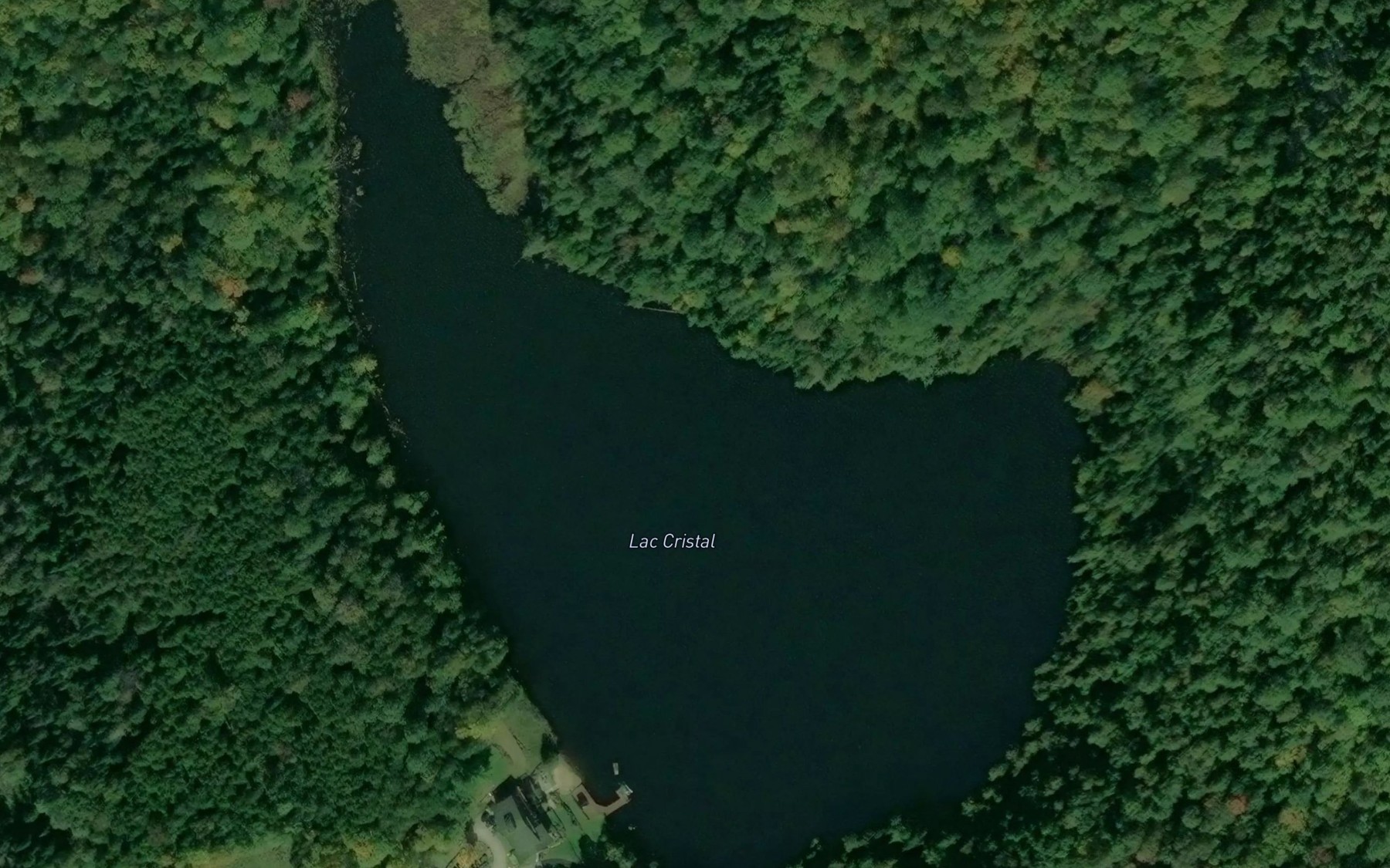 Satellite map of the Lac Cristal