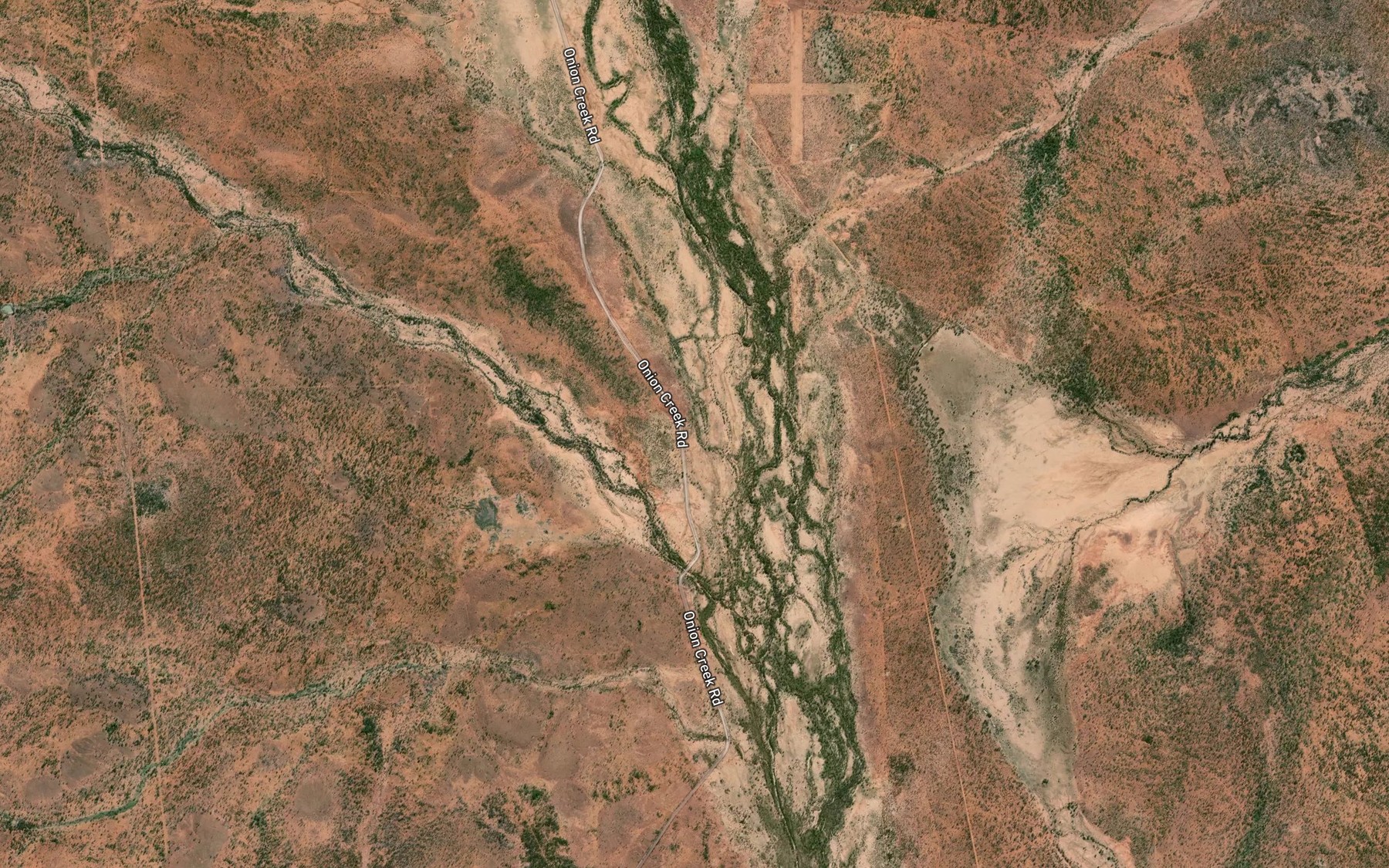 Satellite map of the Brumby Creek