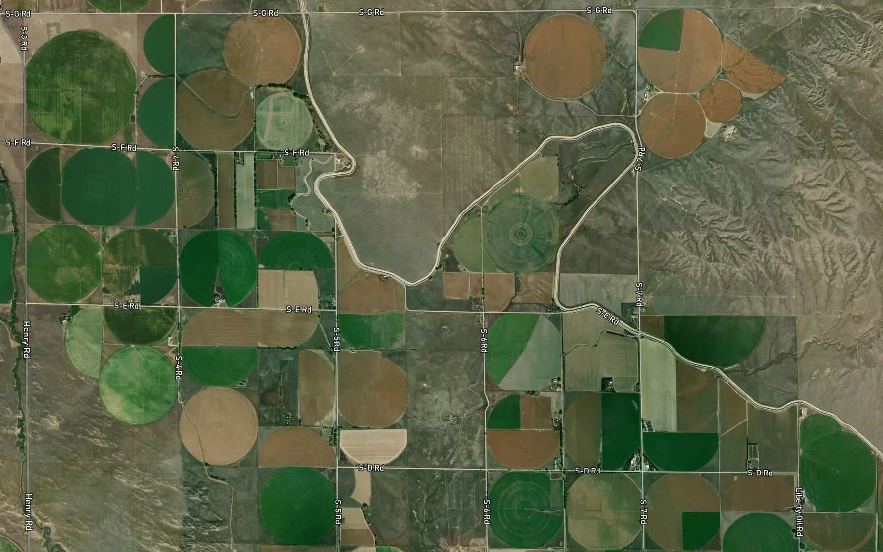 Satellite map of the Lateral Number 9