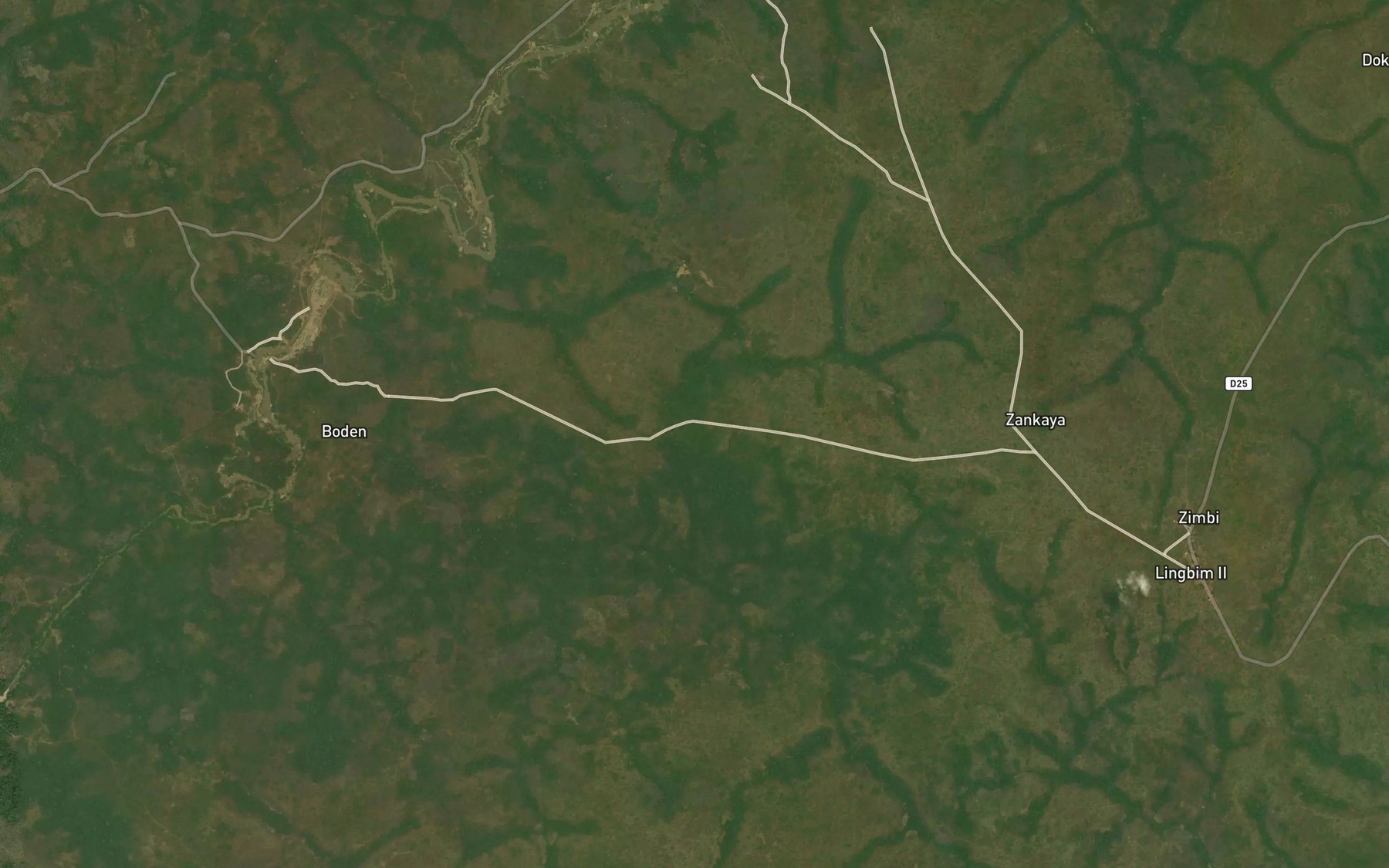 Satellite map of the Bare